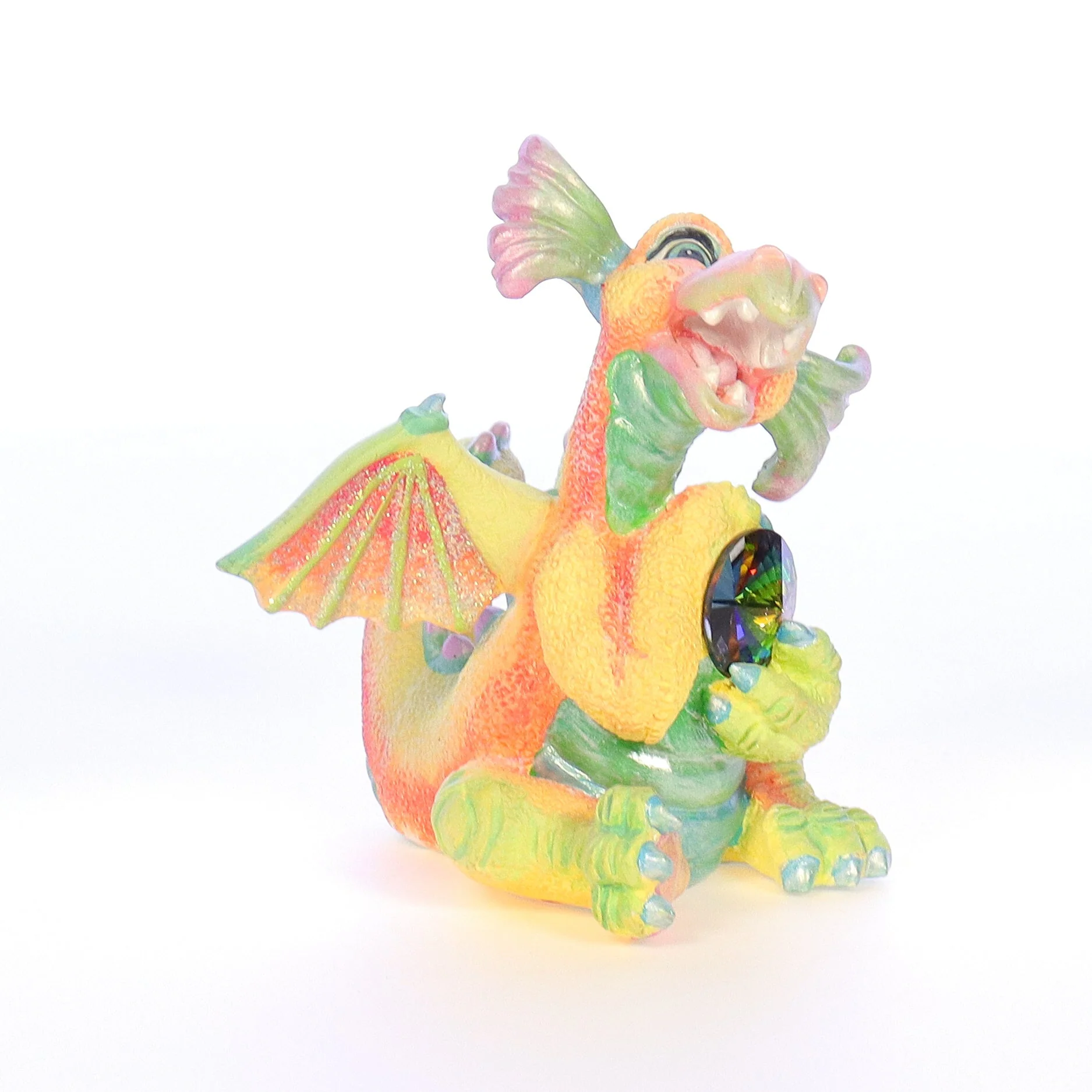 Mood Dragons Vintage 1998 Resin Figurine Happy XWR4473 - Image 8