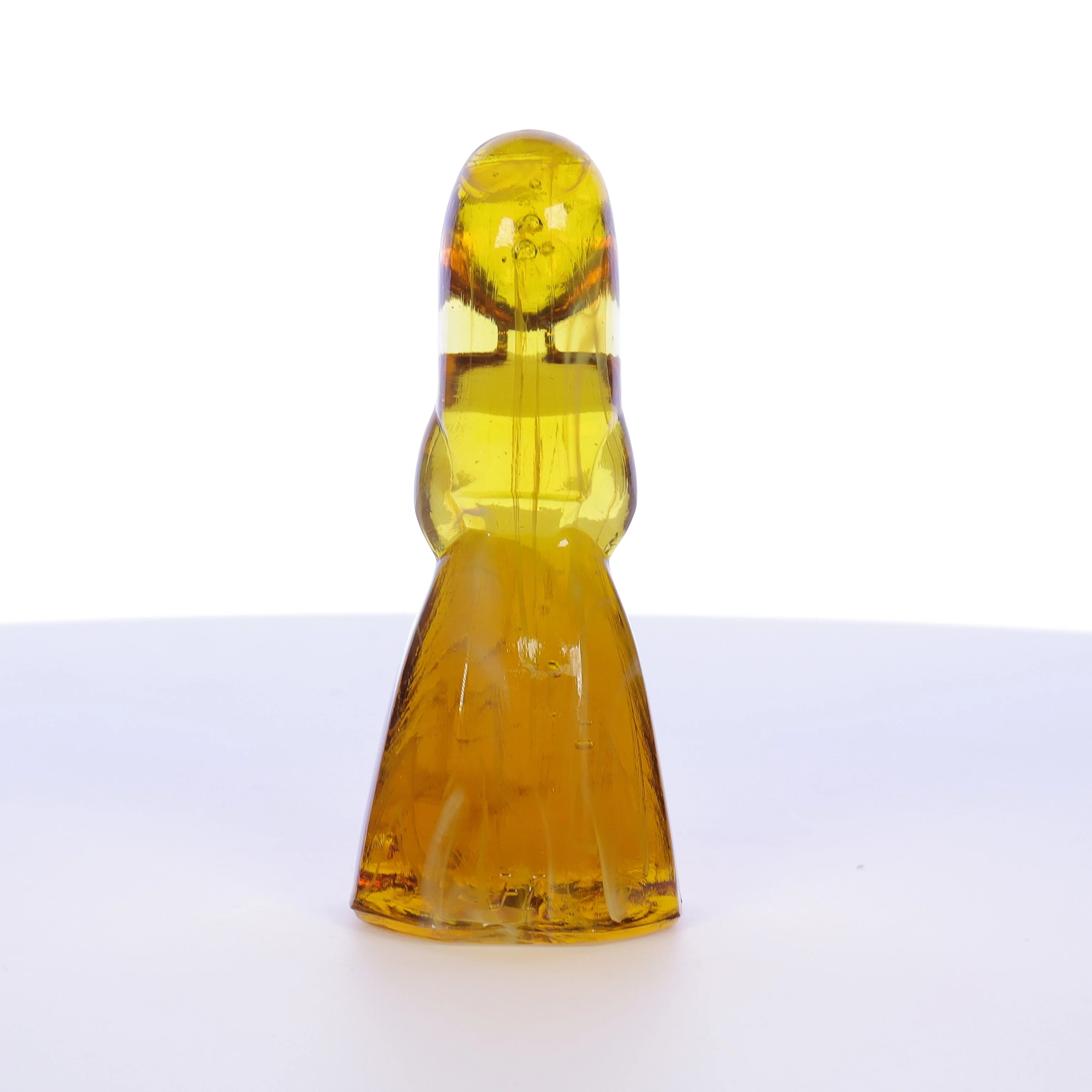Mosser Glass Vintage 1980s 4 Inch Glass Figurine Jenny Marigold White Slag - Image 5