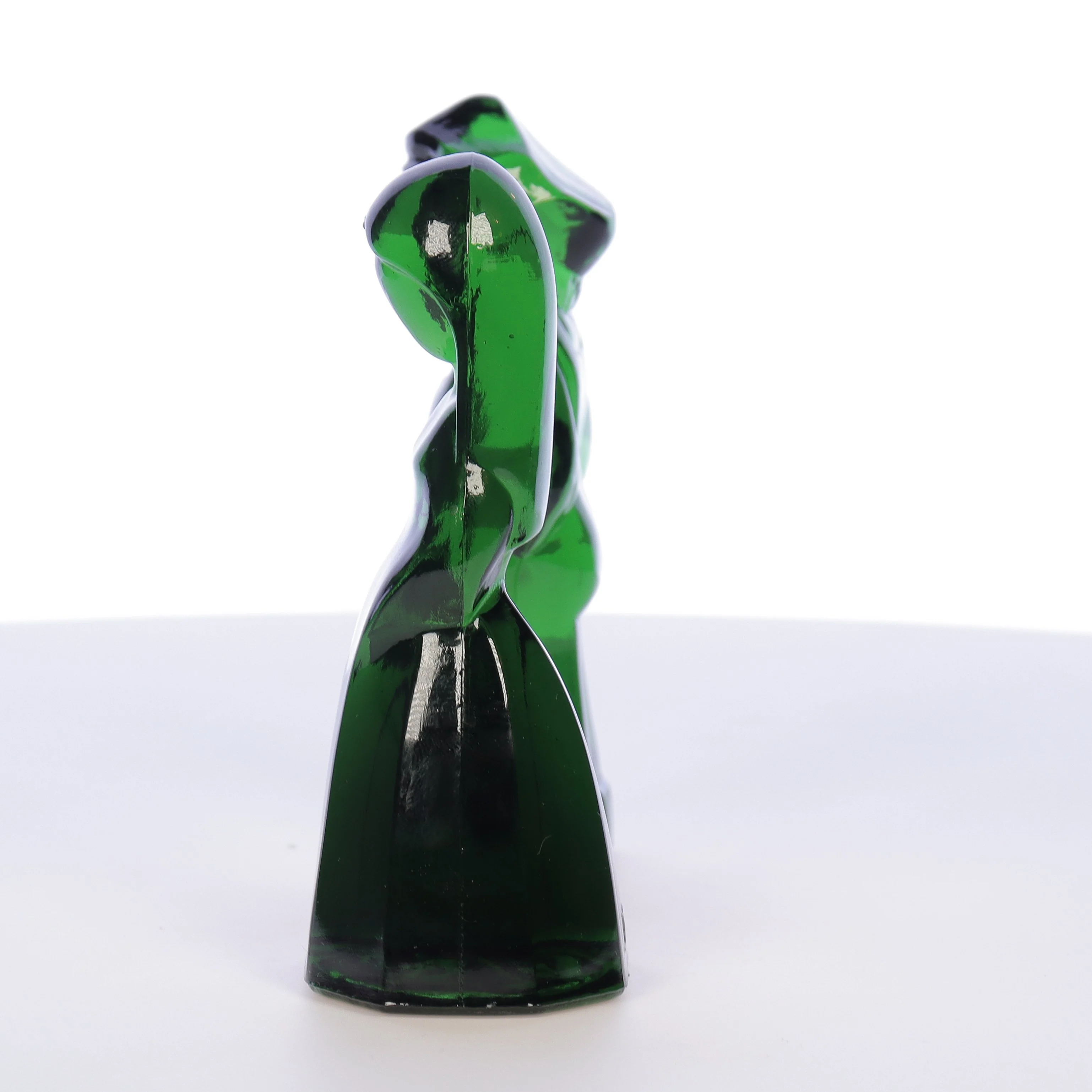 Mosser Glass Vintage 1980s 4 Inch Glass Figurines Josh Jenny Emerald - Image 3