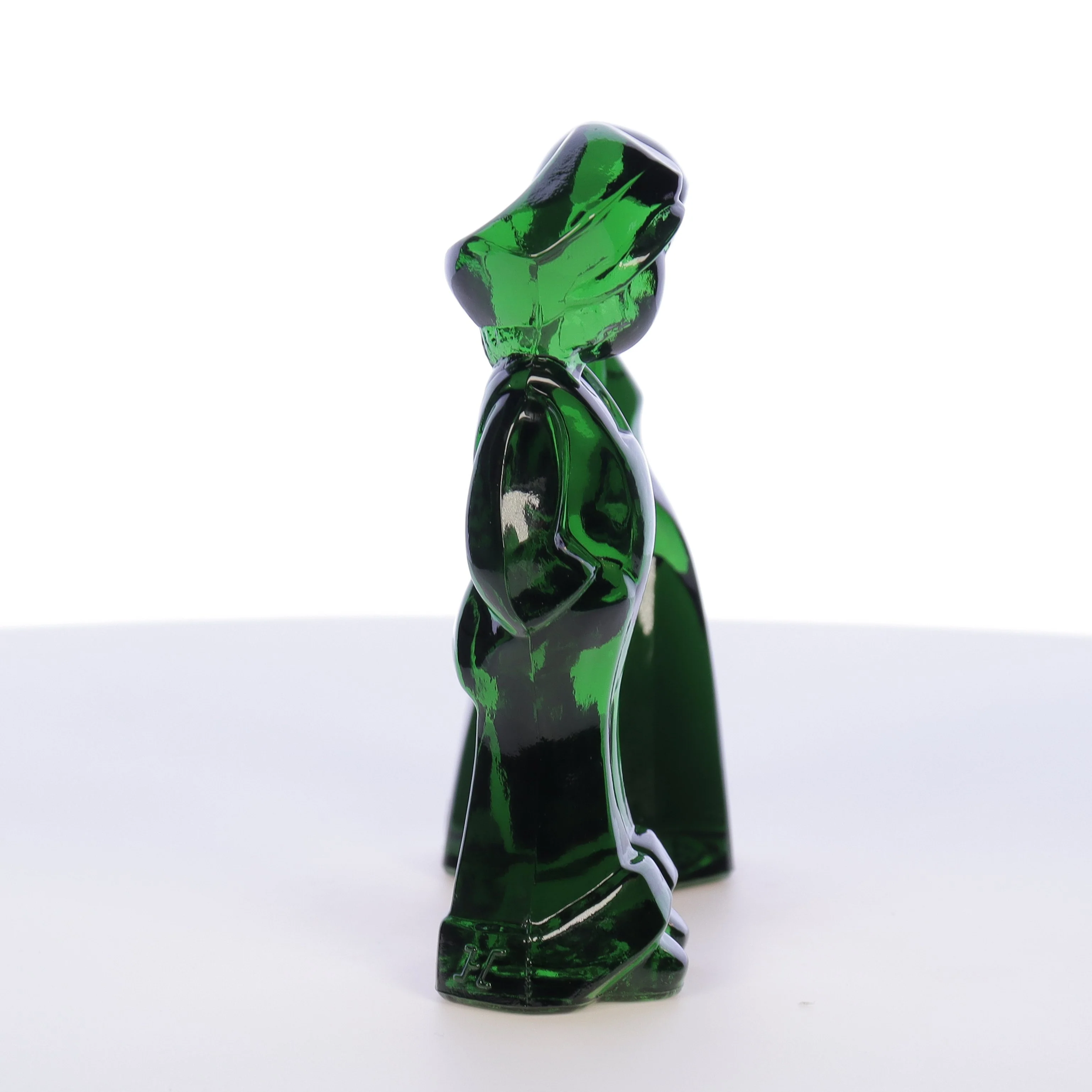 Mosser Glass Vintage 1980s 4 Inch Glass Figurines Josh Jenny Emerald - Image 7