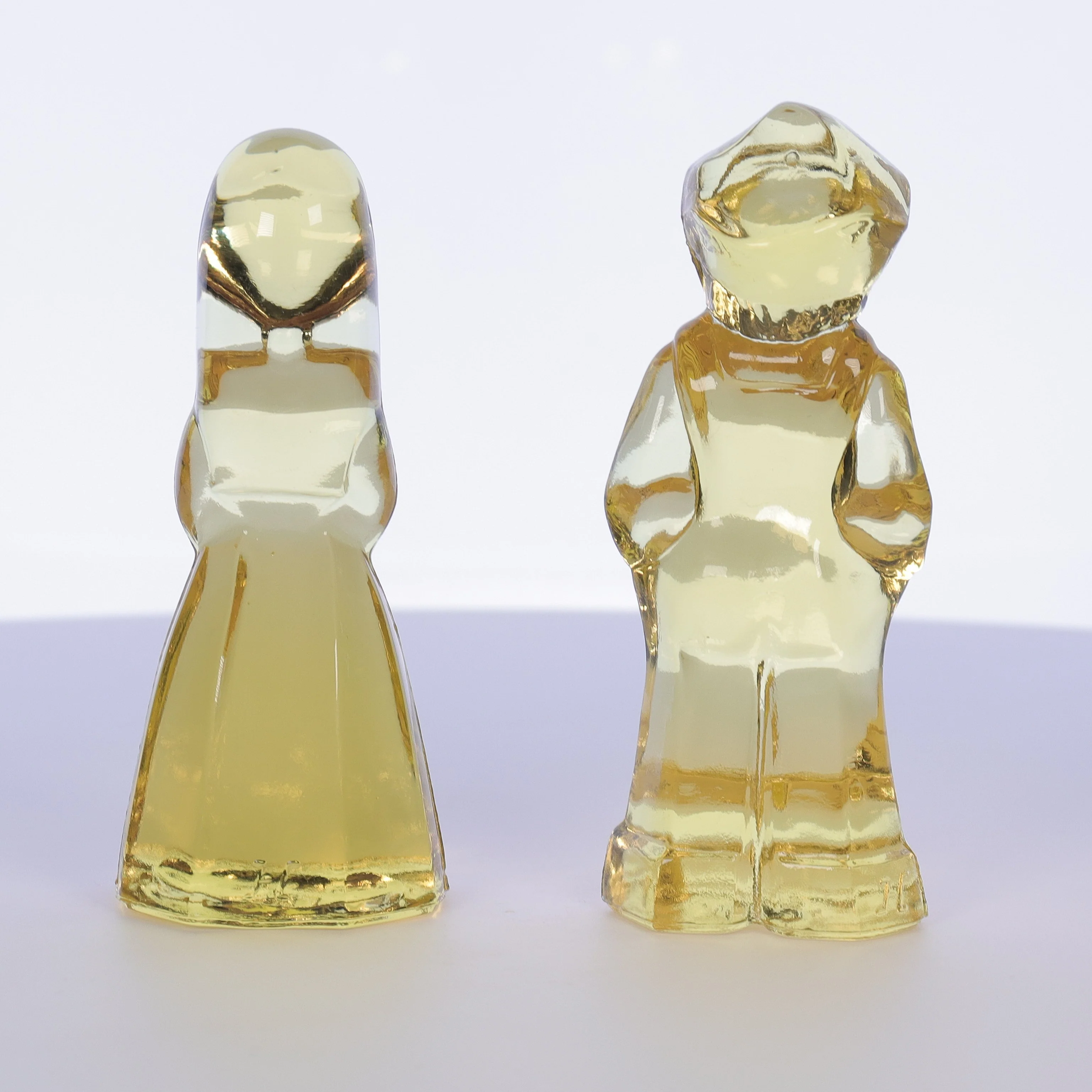 Mosser Glass Vintage 1980s 4 Inch Glass Figurines Josh Jenny Lemon - Image 5