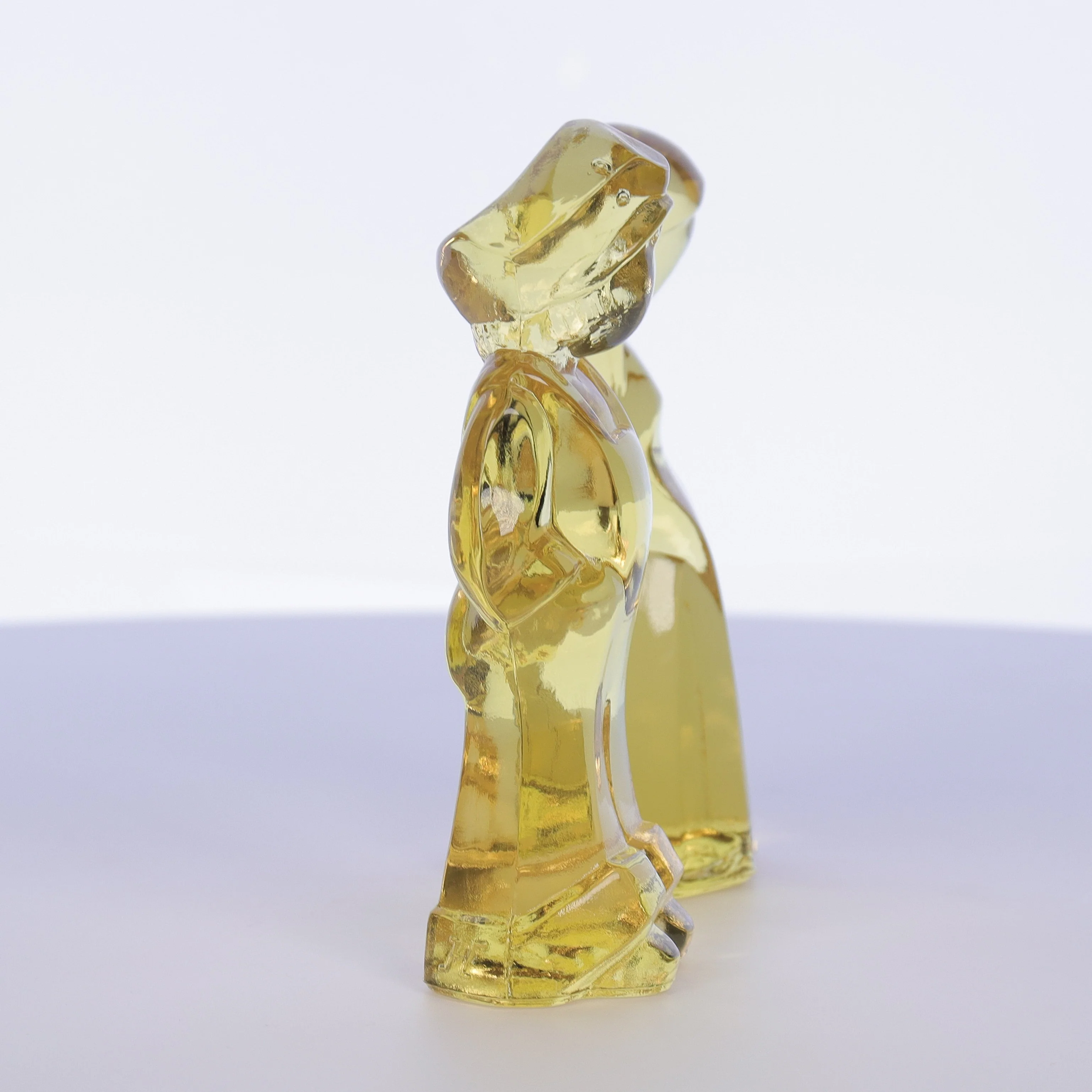 Mosser Glass Vintage 1980s 4 Inch Glass Figurines Josh Jenny Lemon - Image 7