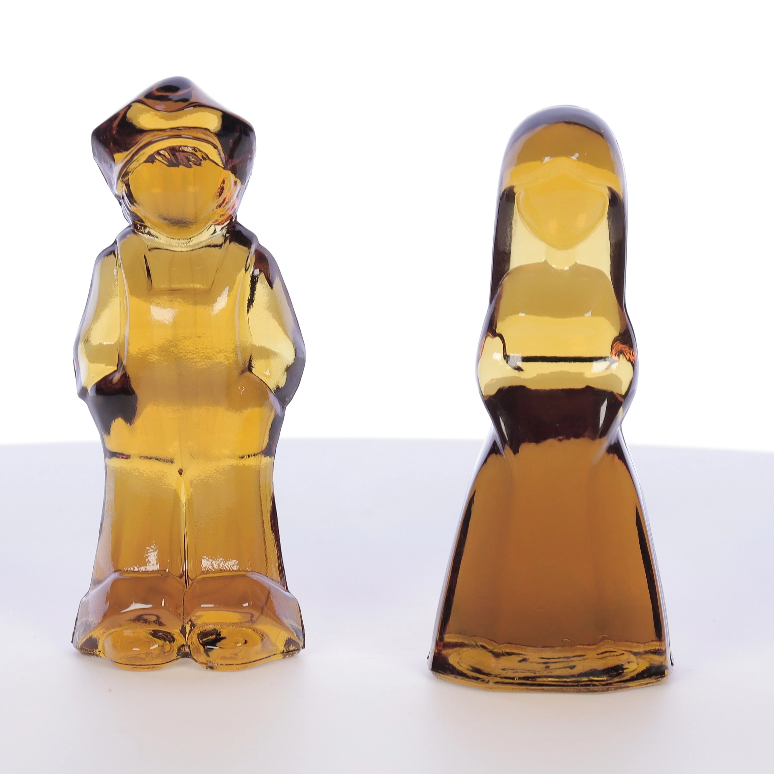 Mosser Glass Vintage 1980s 4 Inch Glass Figurines Josh Jenny Marigold