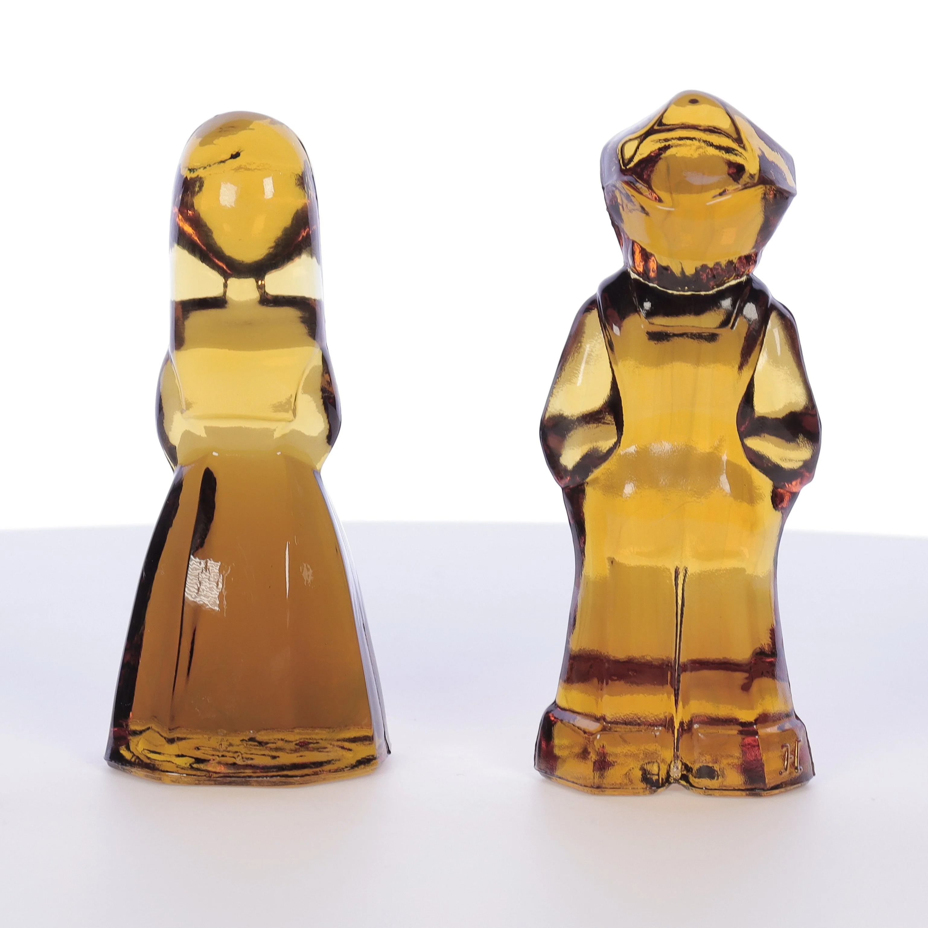 Mosser Glass Vintage 1980s 4 Inch Glass Figurines Josh Jenny Marigold - Image 5