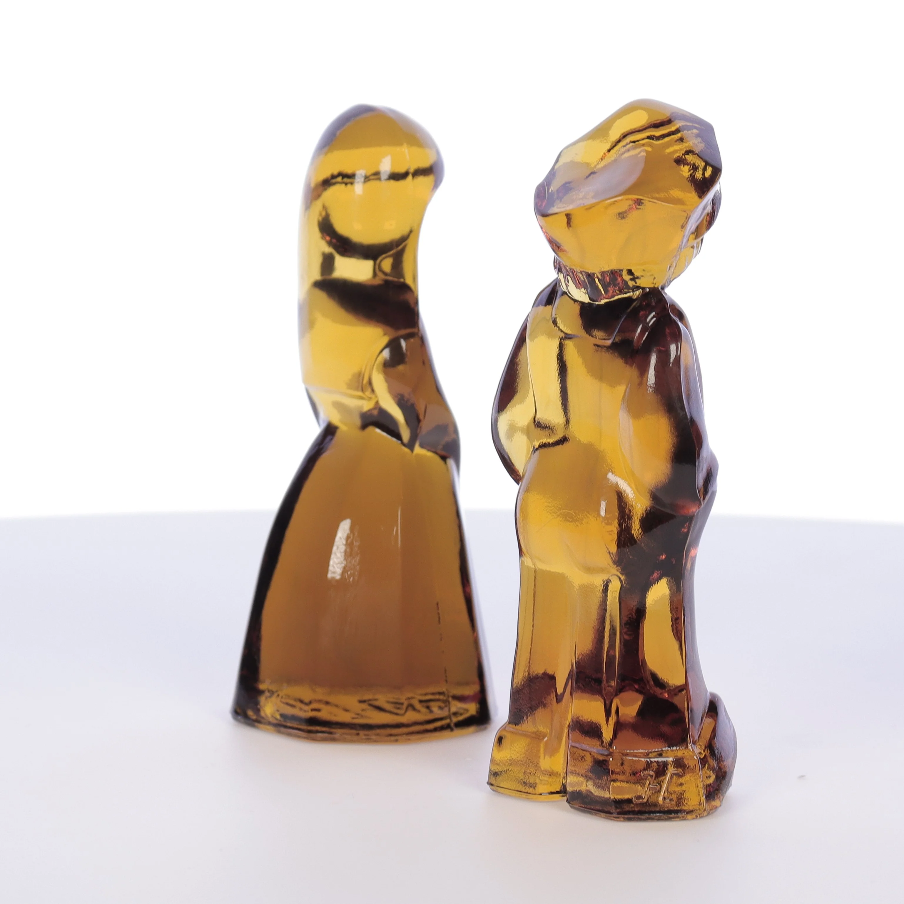 Mosser Glass Vintage 1980s 4 Inch Glass Figurines Josh Jenny Marigold - Image 6