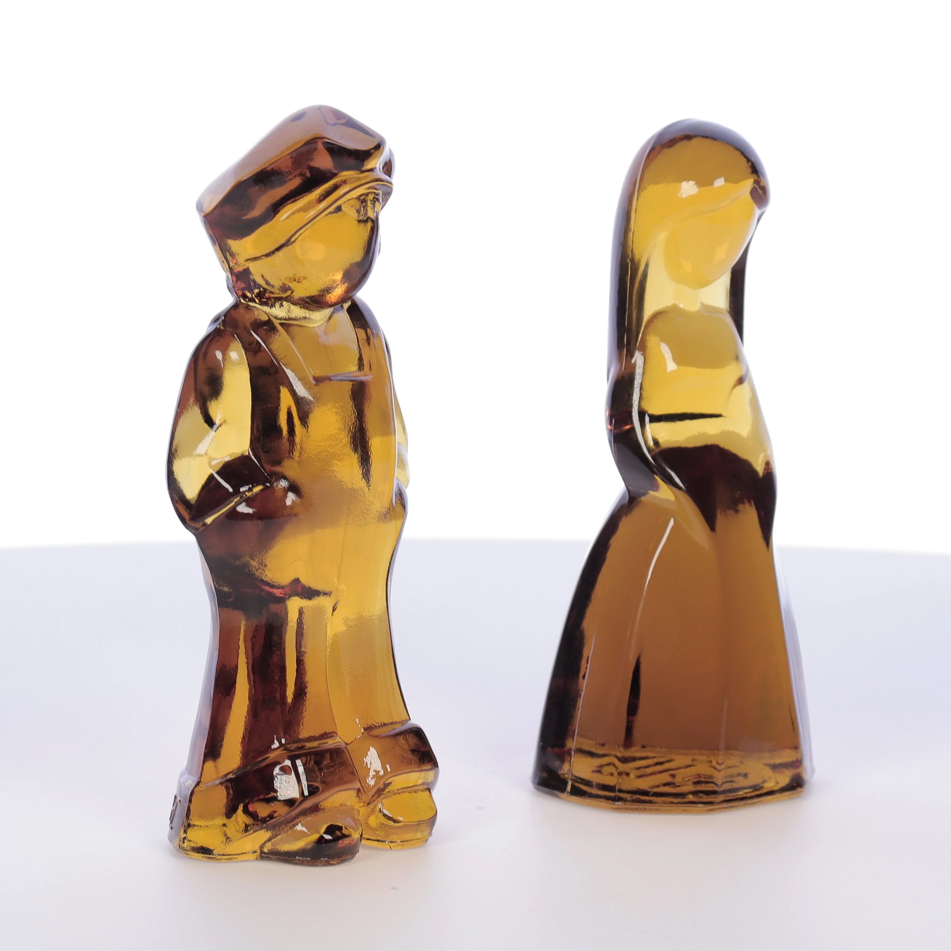 Mosser Glass Vintage 1980s 4 Inch Glass Figurines Josh Jenny Marigold - Image 8