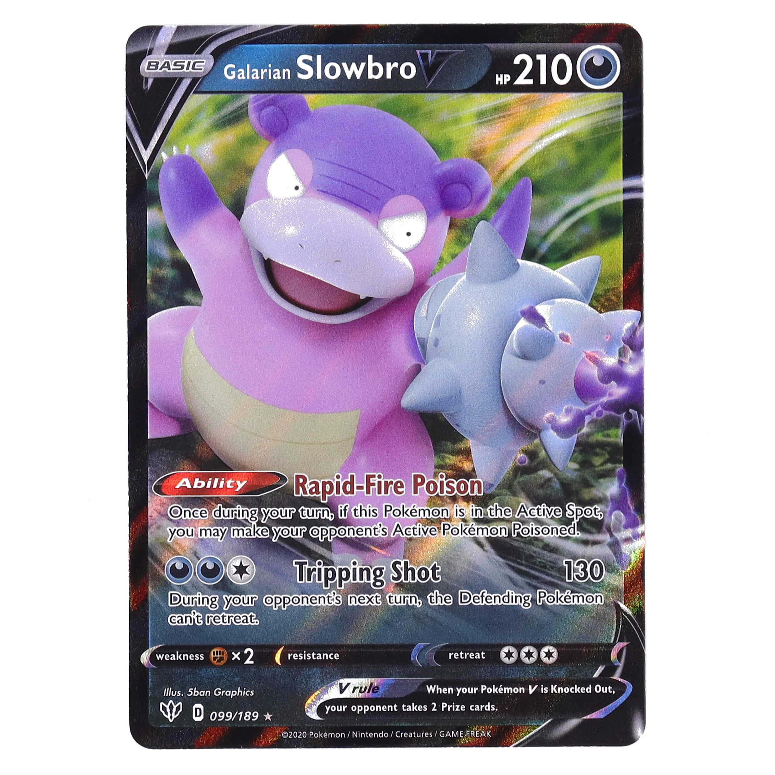 Galarian Slowbro V | (Ultra Rare : Darkness Ablaze #99)