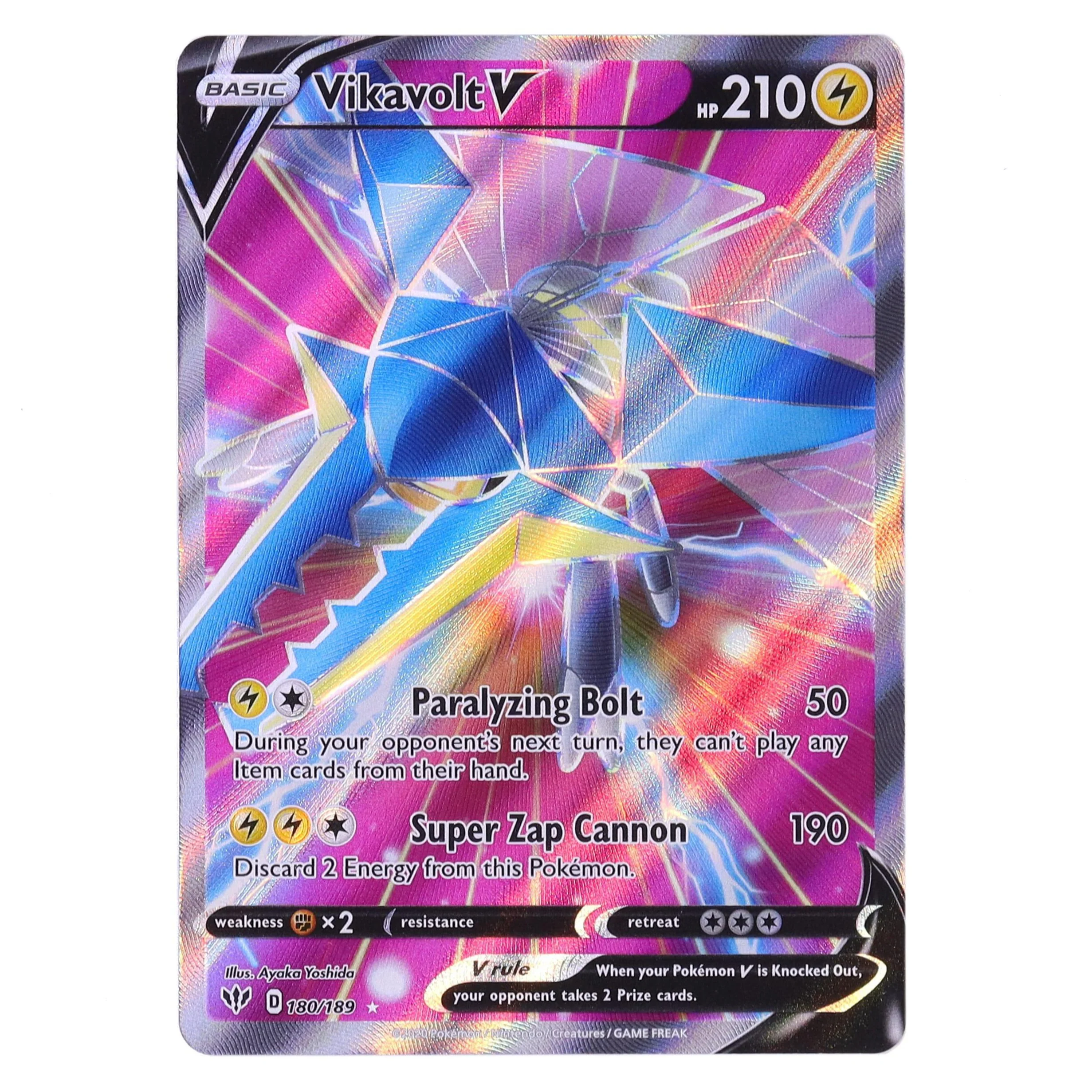 Vikavolt V | (Full Art Ultra Rare : Darkness Ablaze #180)