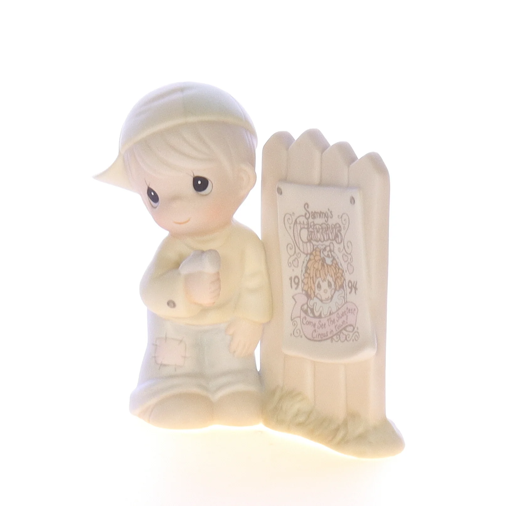 Precious Moments Vintage Porcelain Circus Figurine 529222 Sammy 1993 3.25" - Image 2