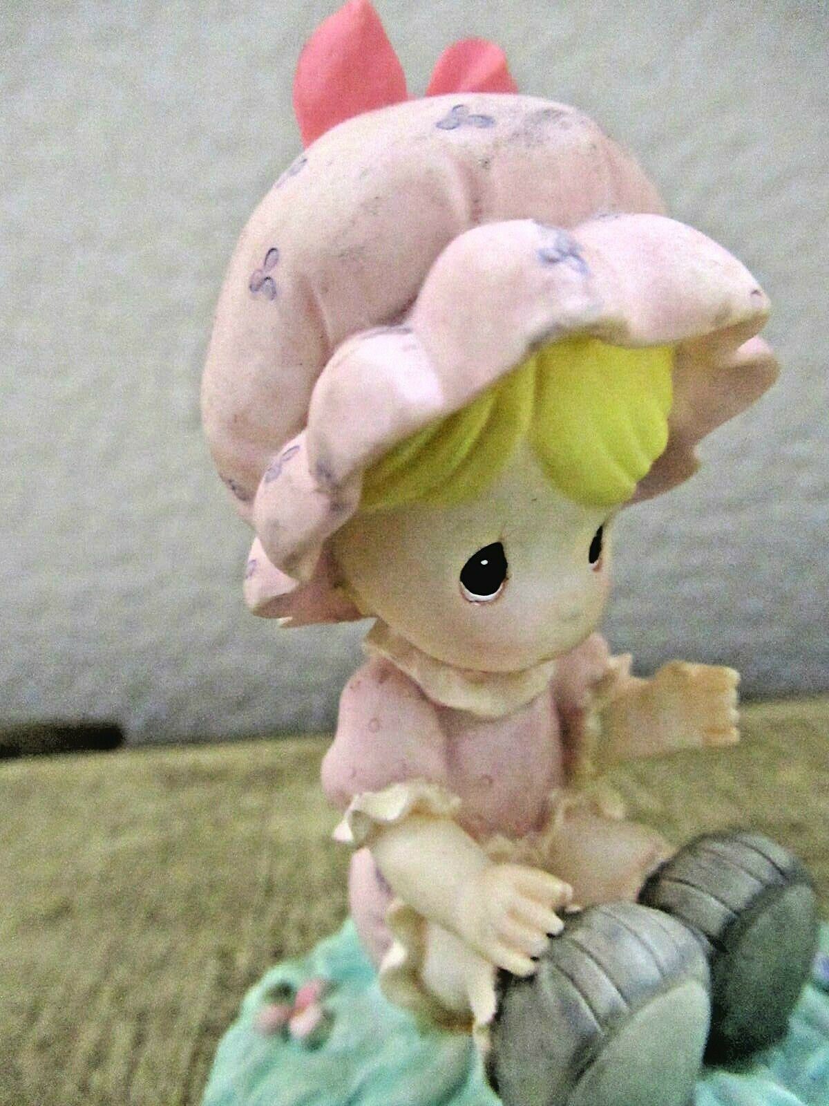 Precious Moments by Enesco Snow Globe Precious Girl w/ Spring Flower Collectible - Image 3