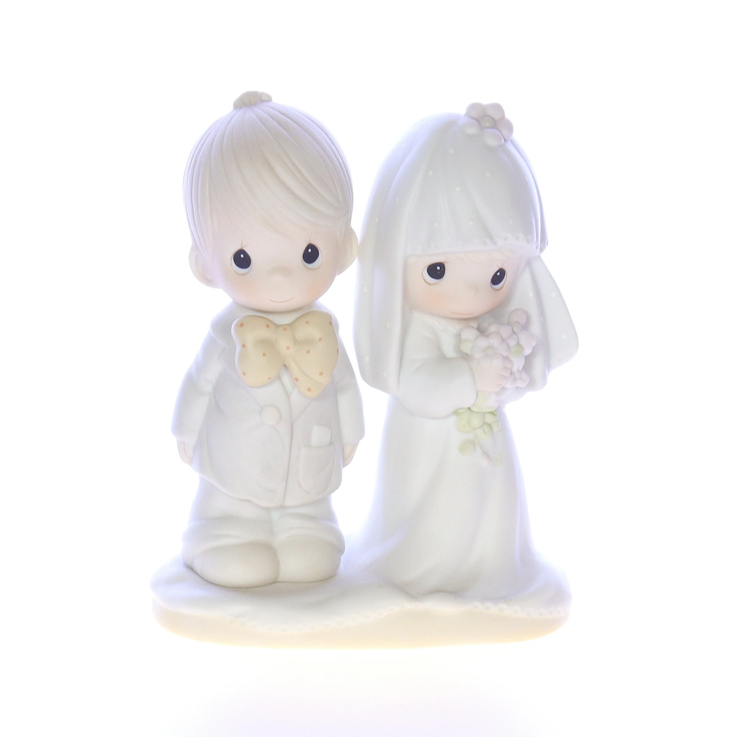 Precious Moments Vintage Porcelain Wedding Figurine E-3114 1979 5.5"
