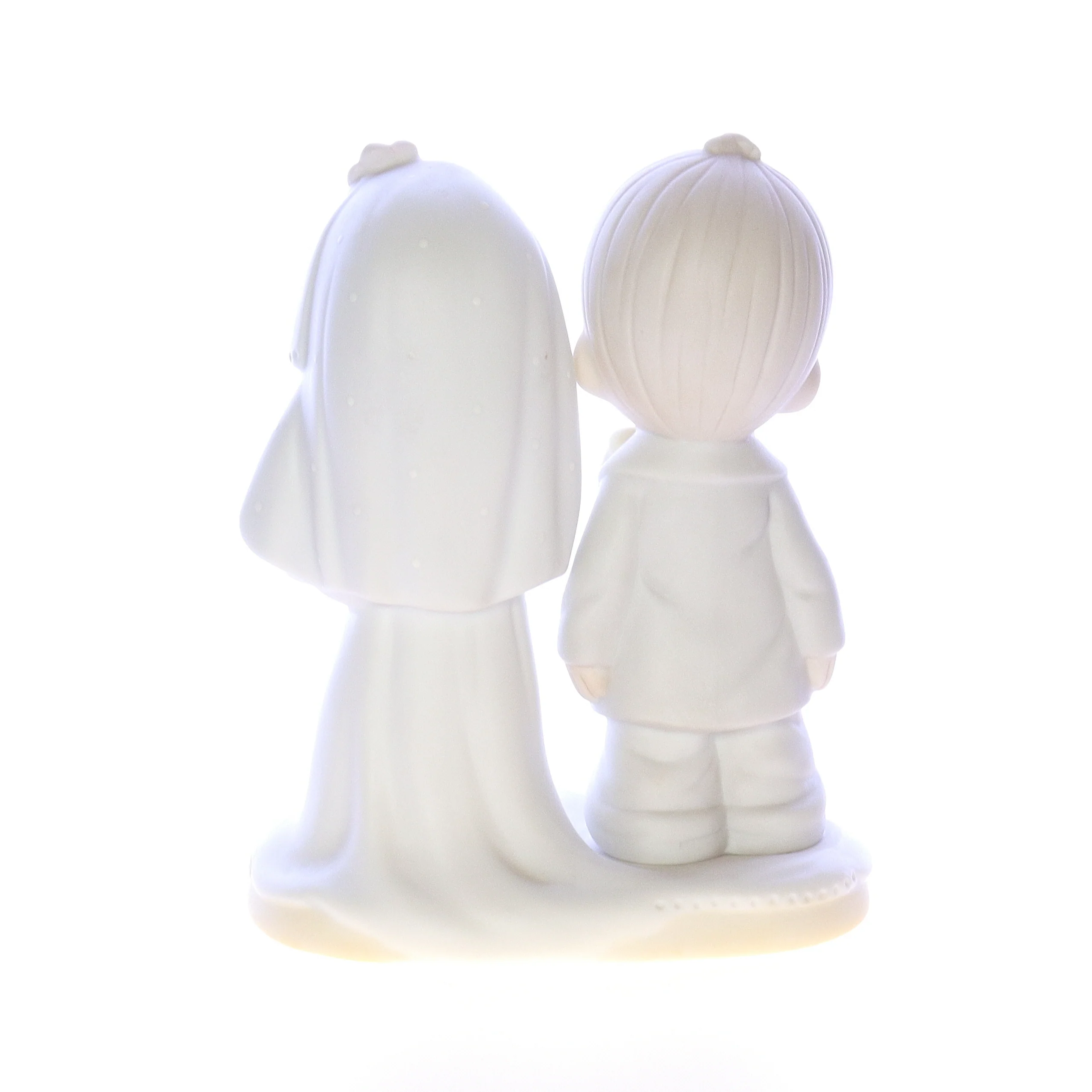 Precious Moments Vintage Porcelain Wedding Figurine E-3114 1979 5.5" - Image 5