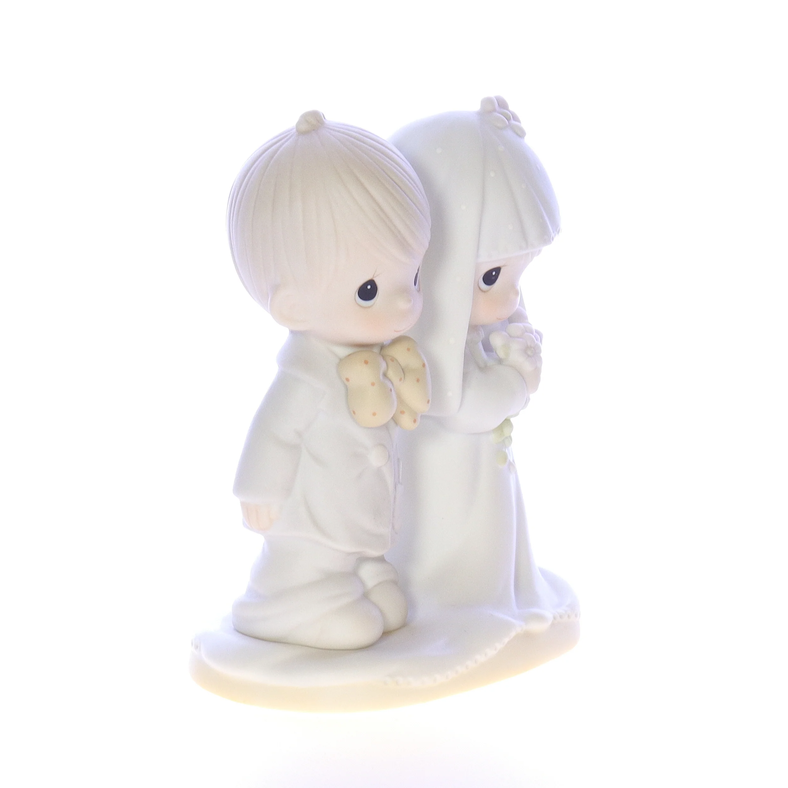 Precious Moments Vintage Porcelain Wedding Figurine E-3114 1979 5.5" - Image 8