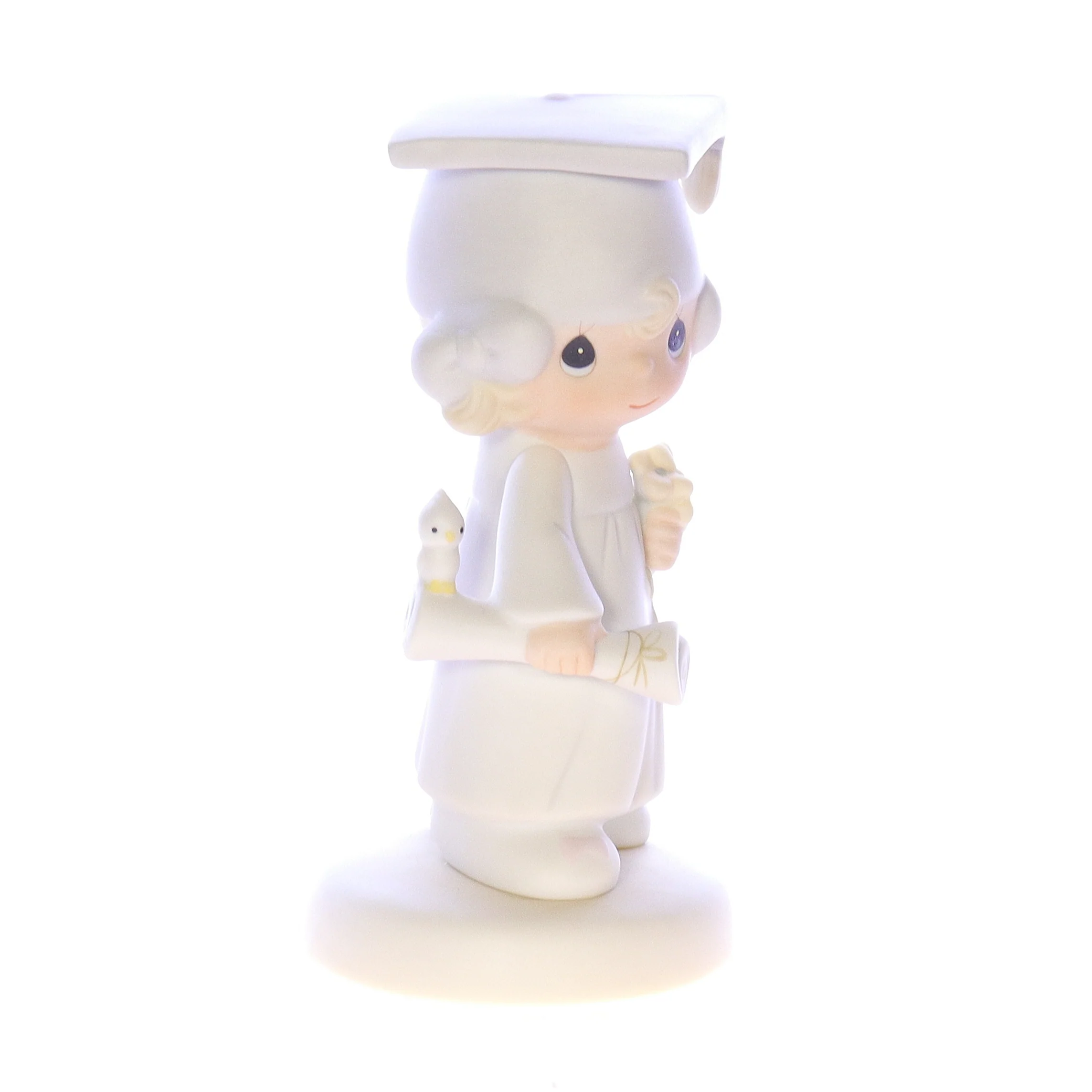 Precious Moments Vintage Porcelain Graduation Figurine E-4721 1980 5.25" - Image 8