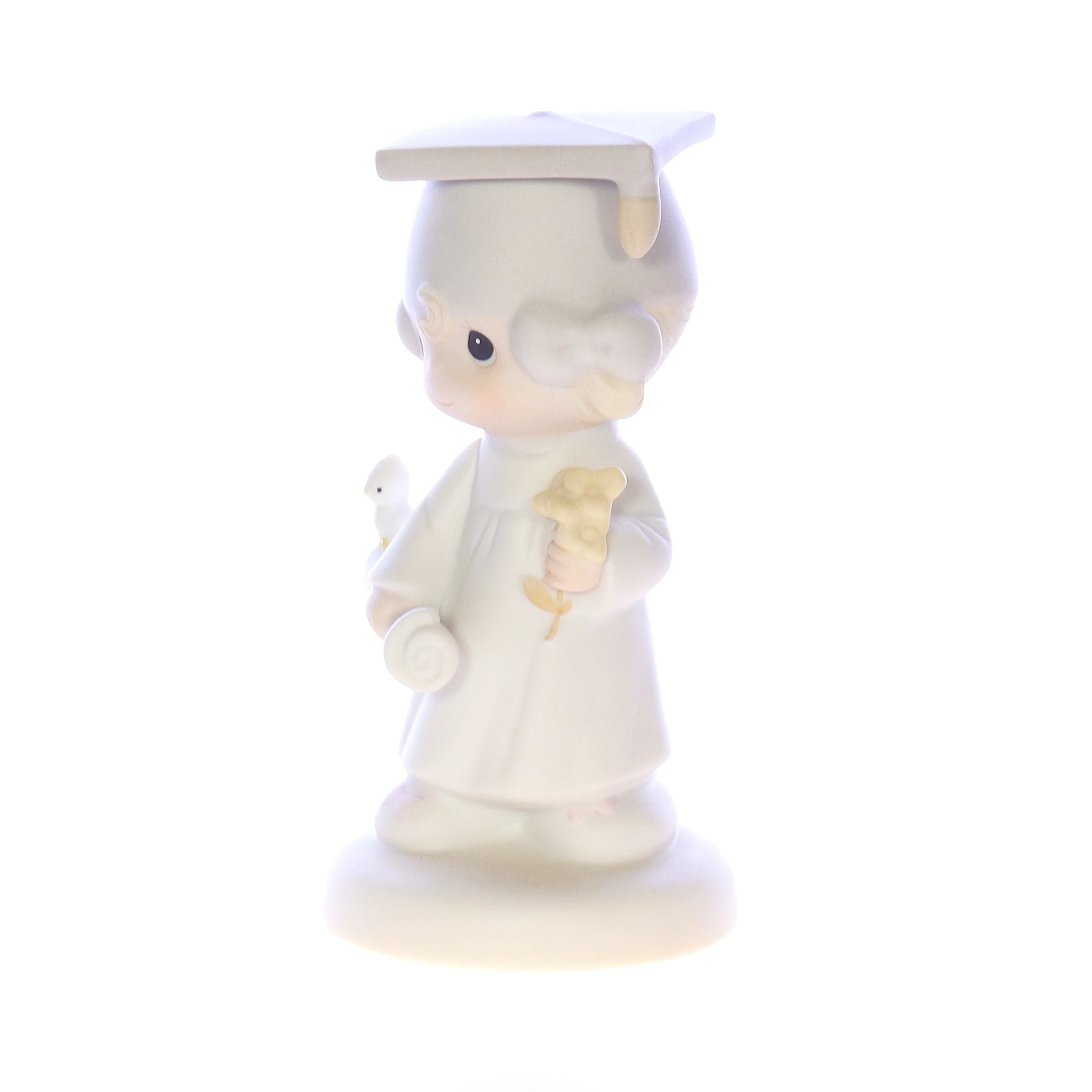 Precious Moments Vintage Porcelain Graduation Figurine E-4721 1980 5.25" - Image 2