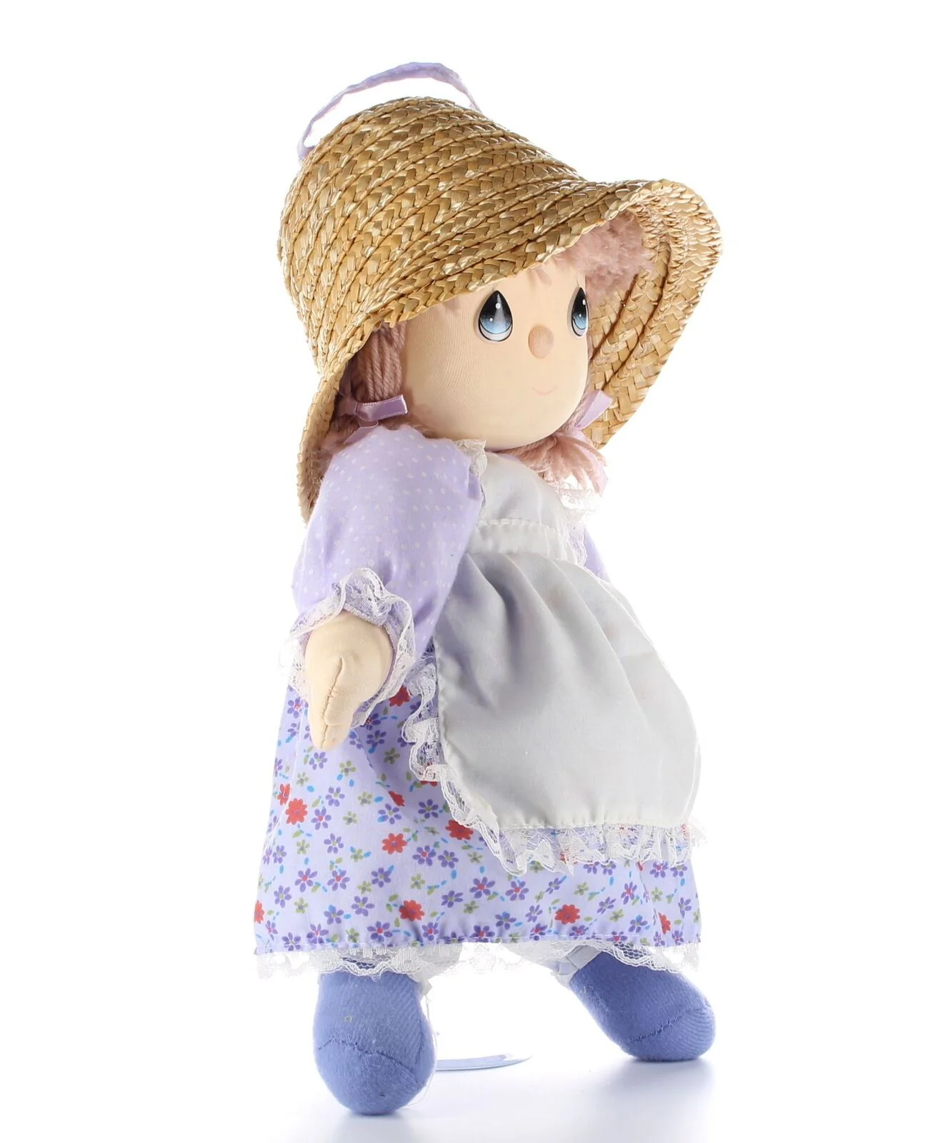 Precious Moments Plush Doll w/ Purple Spring Easter Dress & Sun Hat Door Hanging - Image 8