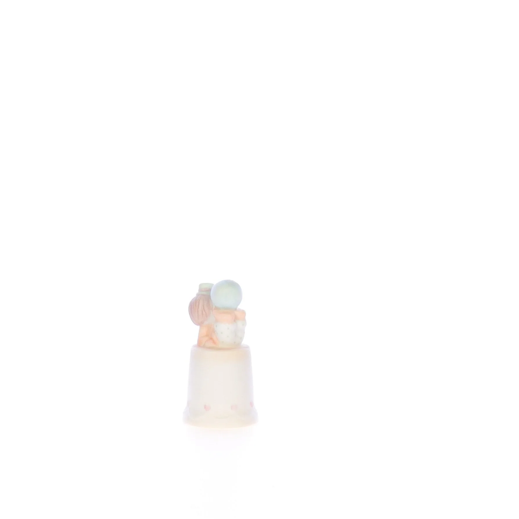 Precious Moments Vintage 1986 Porcelain Figurine Clown with Ball Thimble 100668 - Image 6