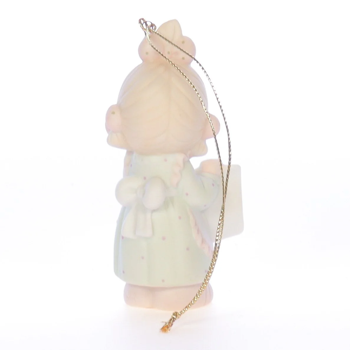 Precious Moments Vintage 1992 Porcelain Figurine Girl with Christmas List 527696 - Image 5