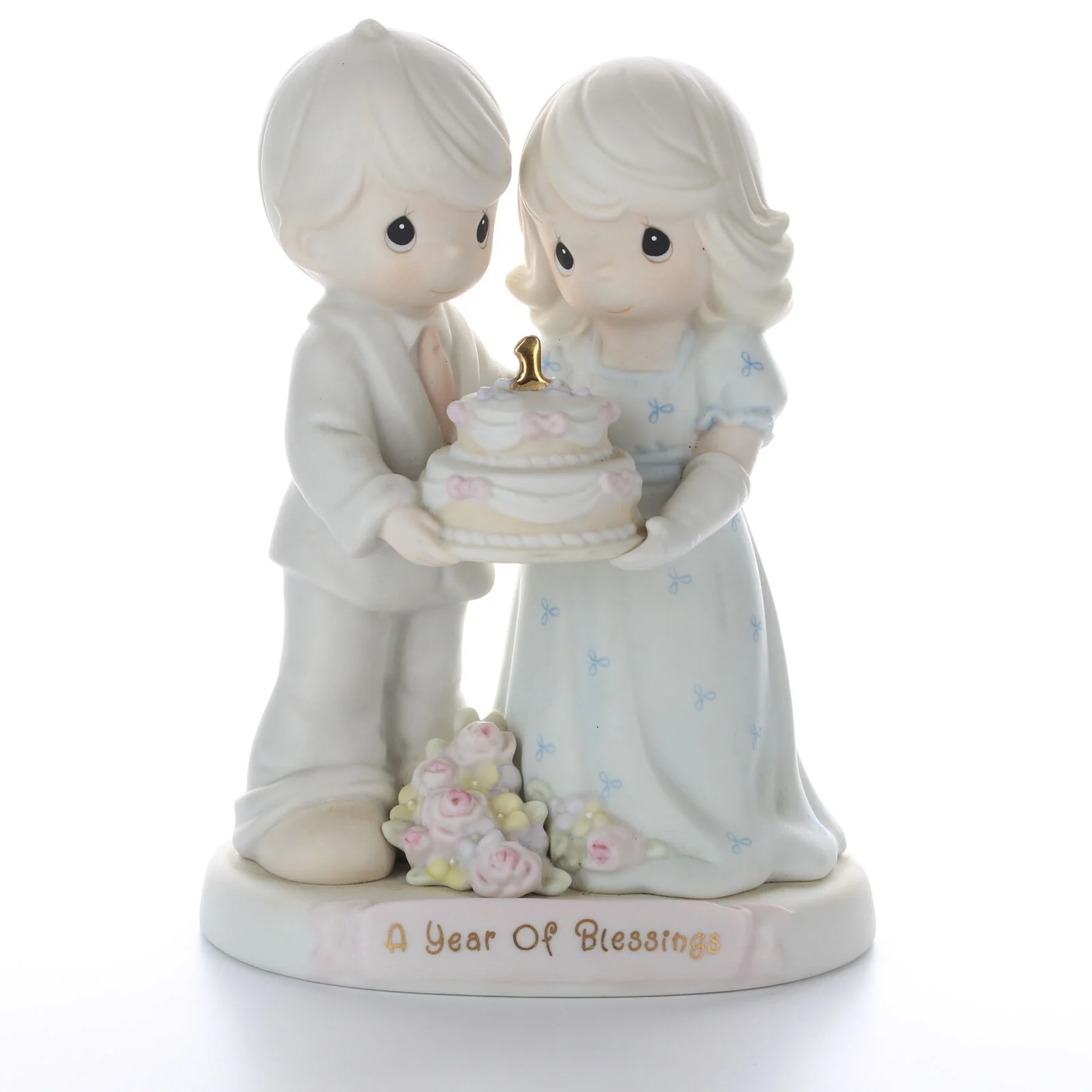 Precious Moments Vintage Porcelain Figurine Enesco 1995 Year Of Blessings 163783