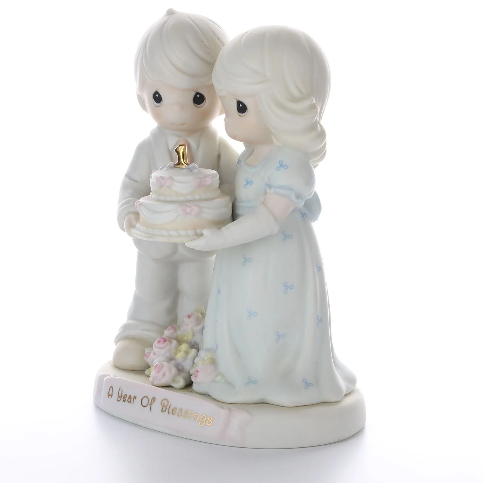 Precious Moments Vintage Porcelain Figurine Enesco 1995 Year Of Blessings 163783 - Image 2
