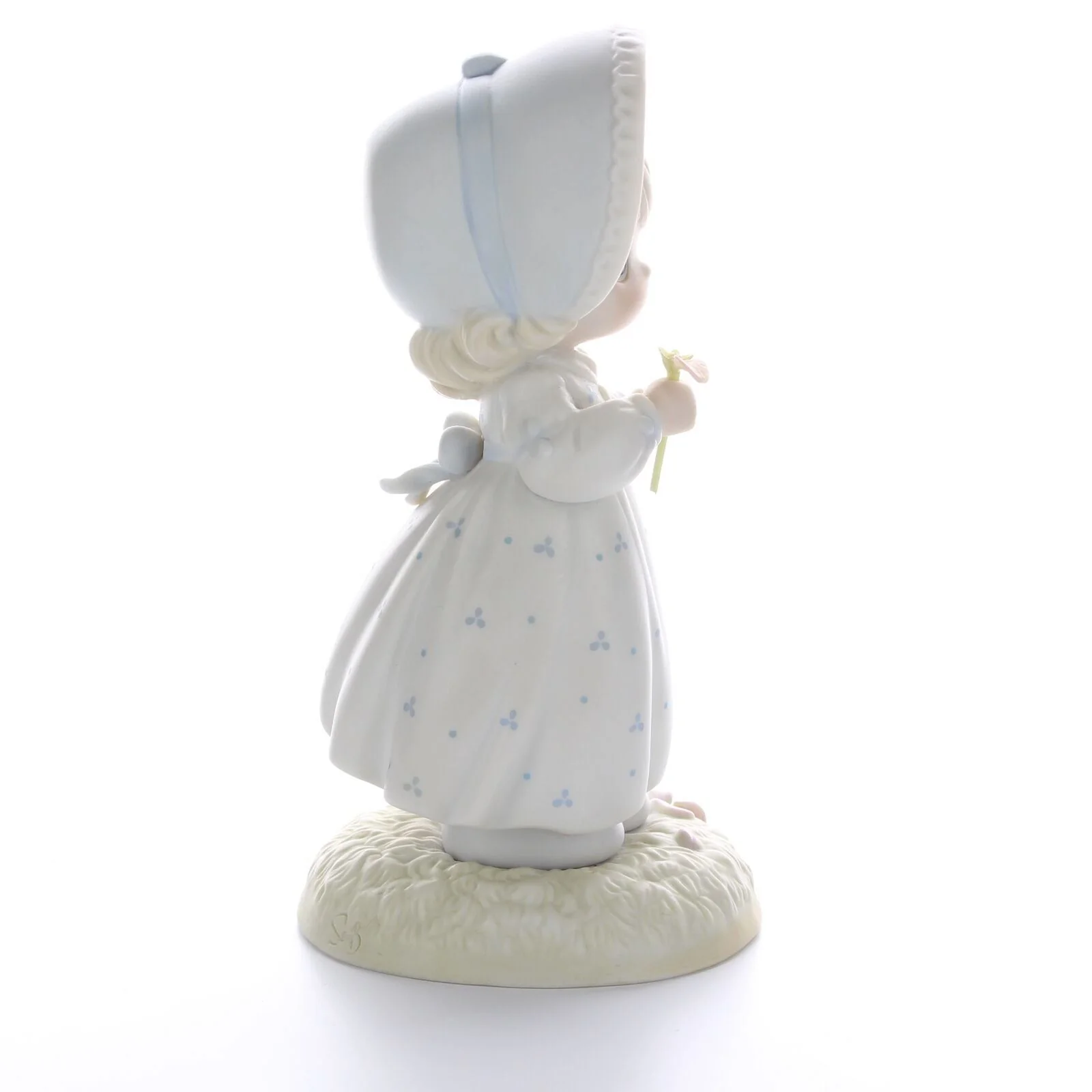 Precious Moments Vintage Porcelain Valentine's Day Figurine 1990 He Loves Me - Image 7