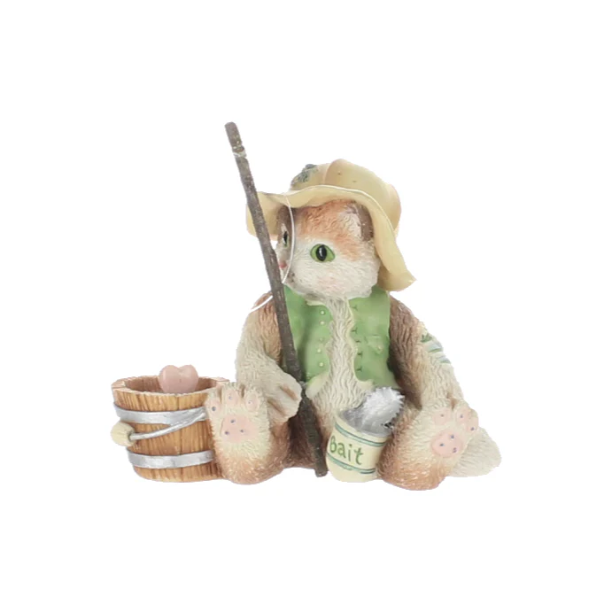 Priscilla Hillman Vintage  Resin Figurine I'm Hooked On You 129313