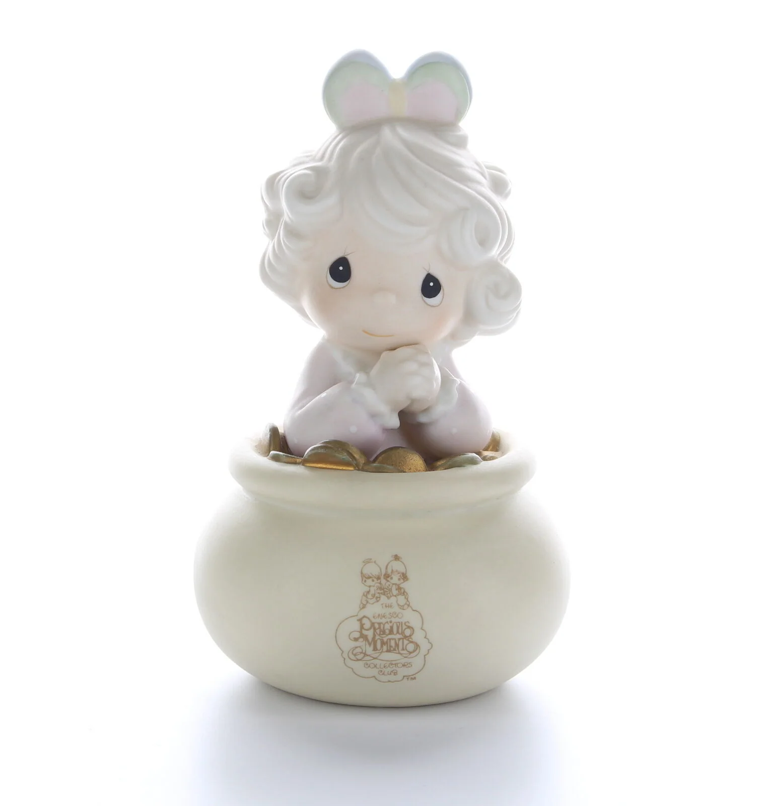 Rare Precious Moments Vintage Porcelain Figurine 1994 Symbol of Membership C0014