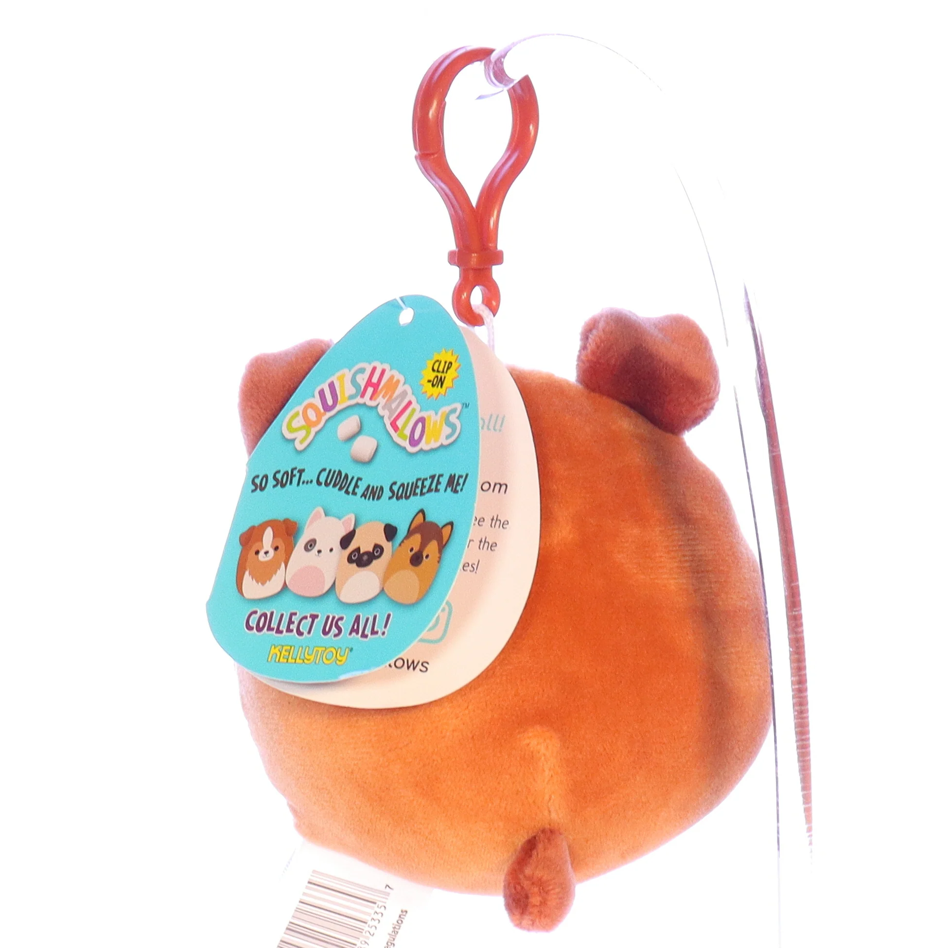 Squishmallows Plush Dog Stuffed Animal 734689253357 Bernie Keychain 2020 3.5" - Image 5