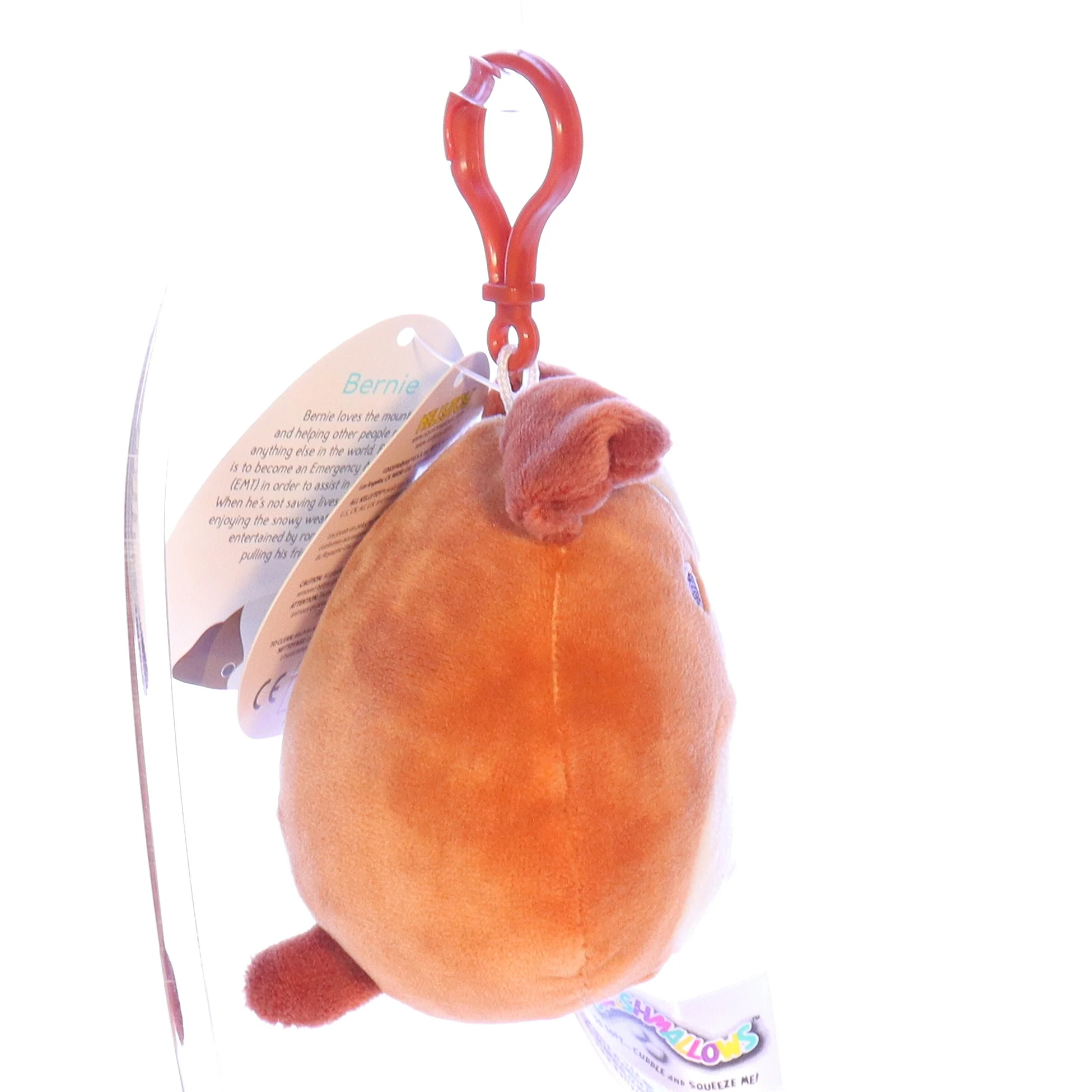 Squishmallows Plush Dog Stuffed Animal 734689253357 Bernie Keychain 2020 3.5" - Image 7
