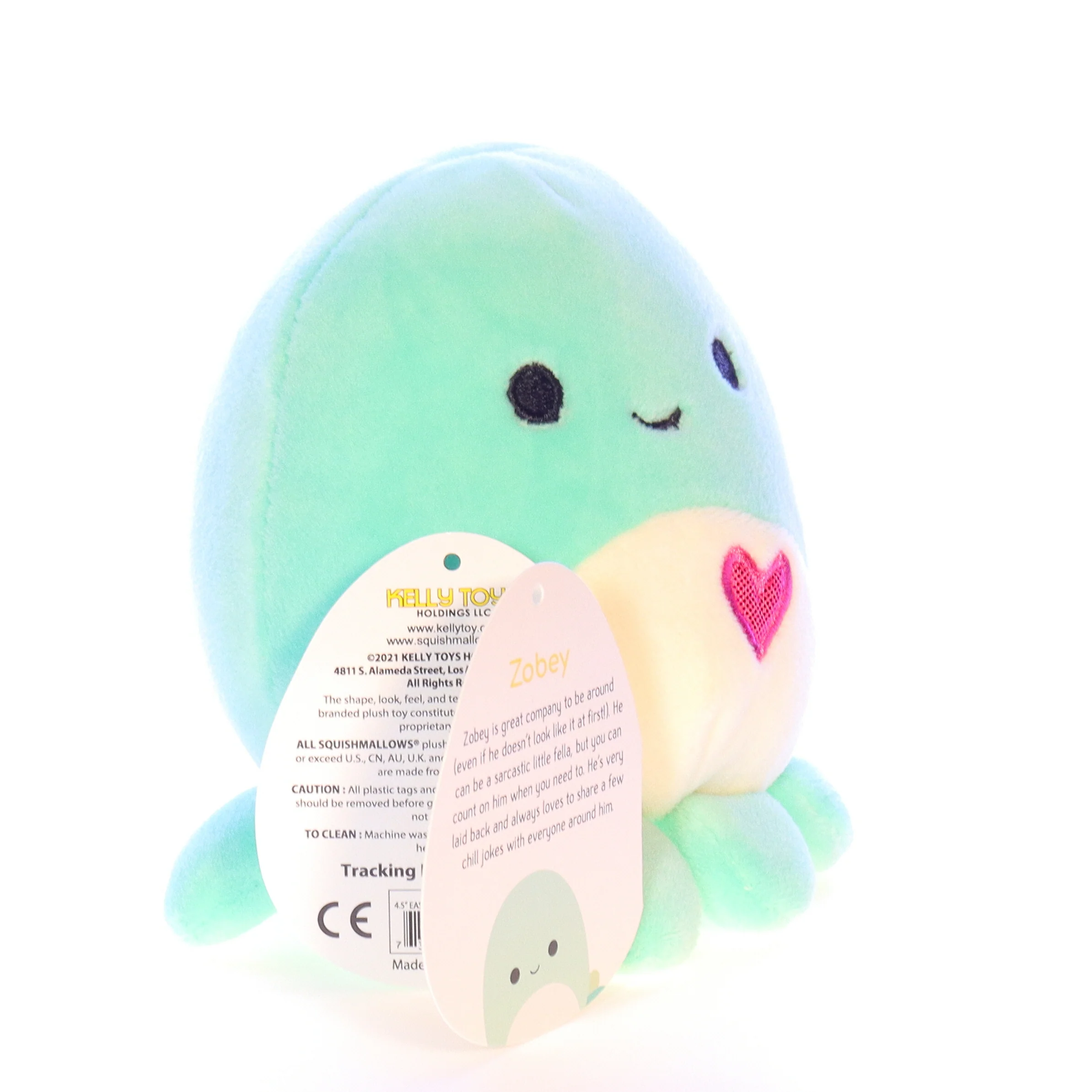 Squishmallows Plush Stuffed Animal 734689452330 Zobey the Octopus 2020 5" - Image 8