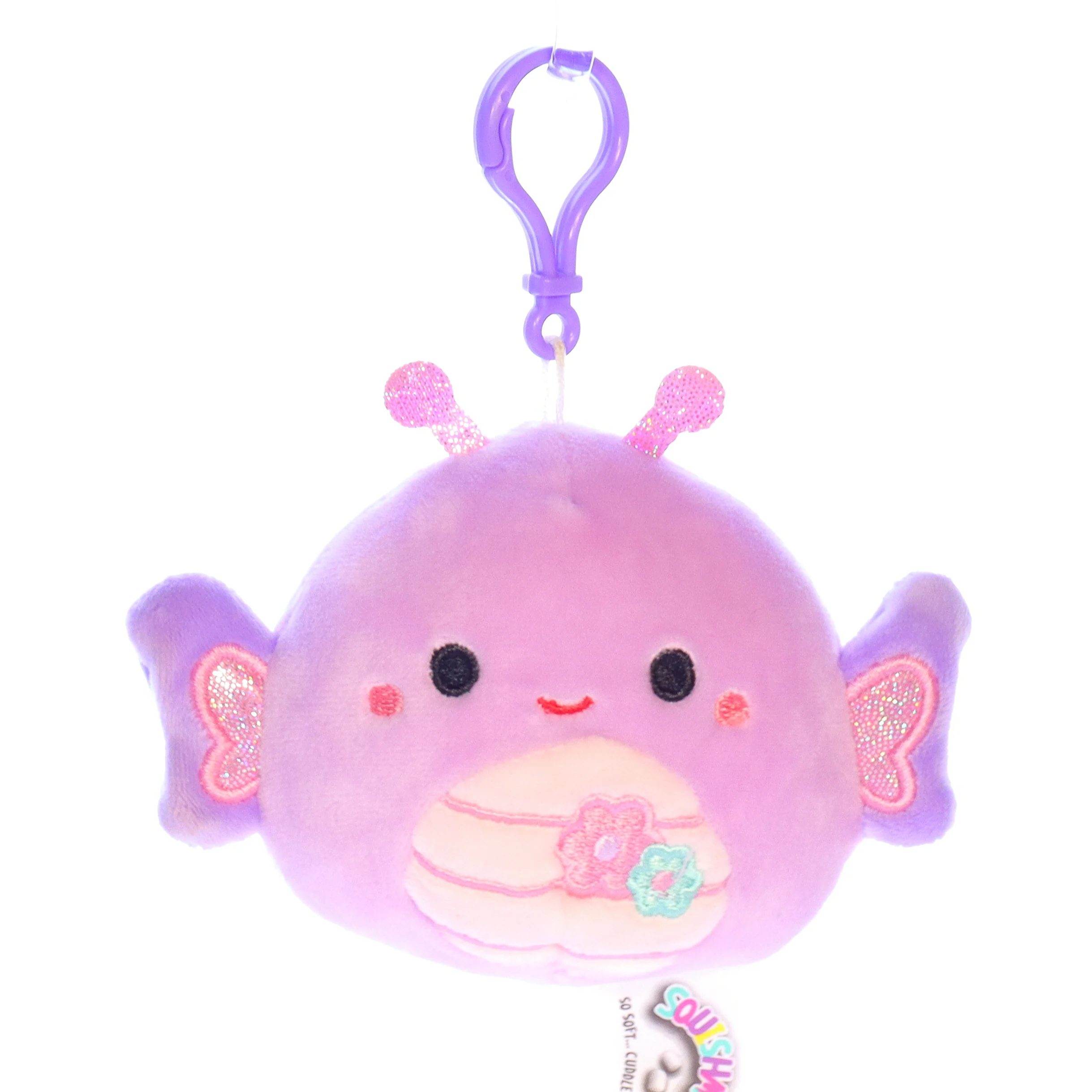 Squishmallows Plush Stuffed Animal 734689975198 Brenda the Butterfly Keychain