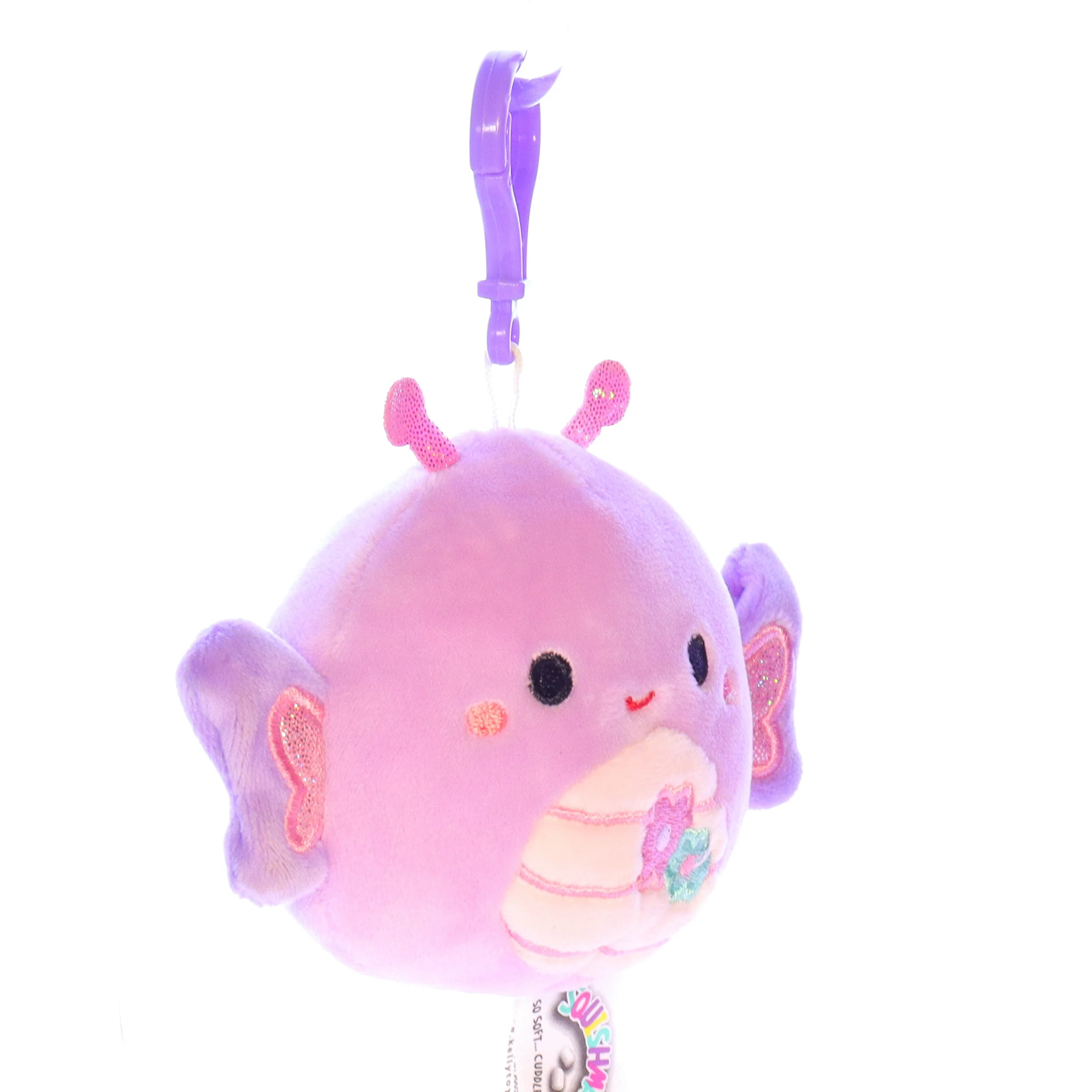 Squishmallows Plush Stuffed Animal 734689975198 Brenda the Butterfly Keychain - Image 8