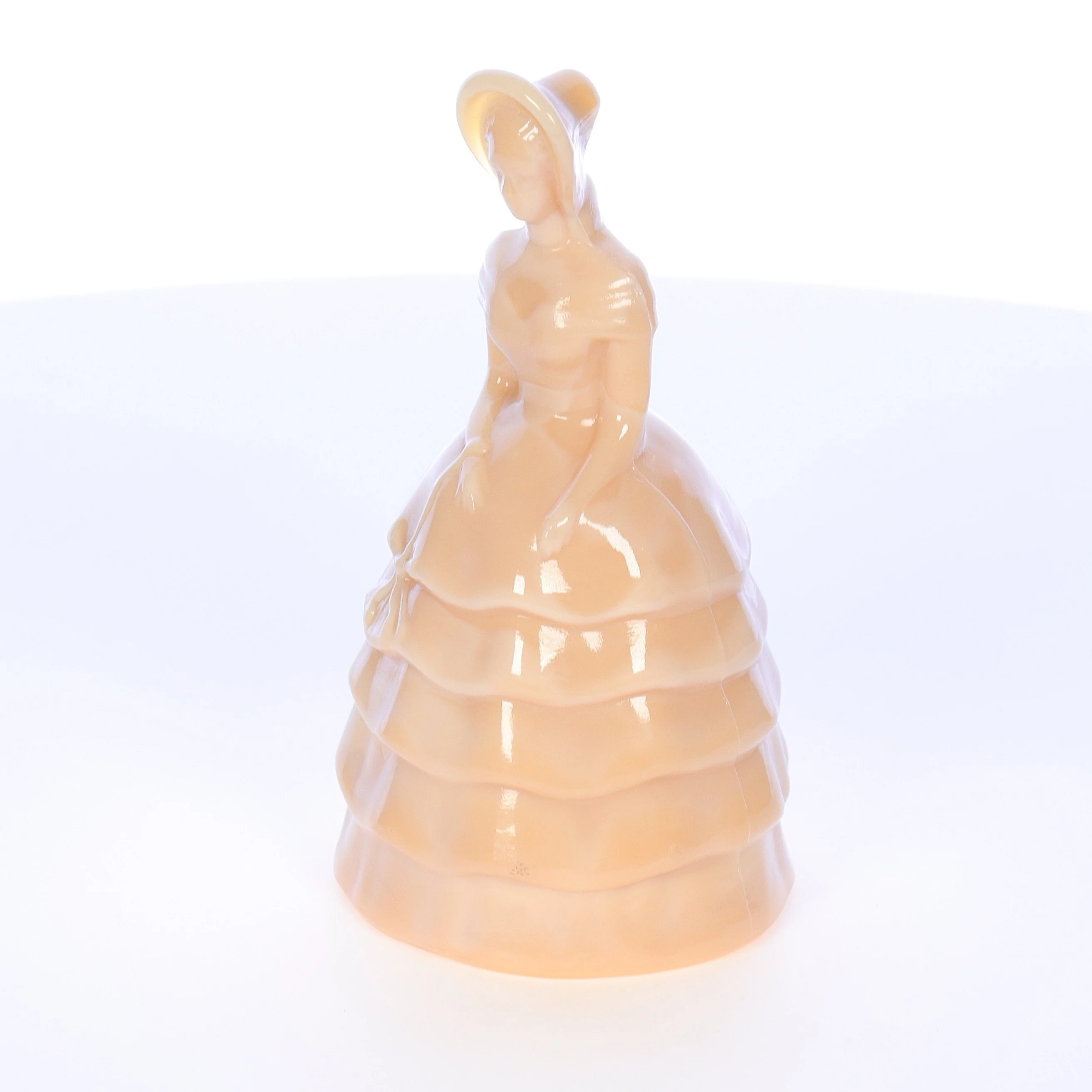 Summit Art Glass Vintage February 1982 Glass Figurine Golden Goddess #19 - Image 2