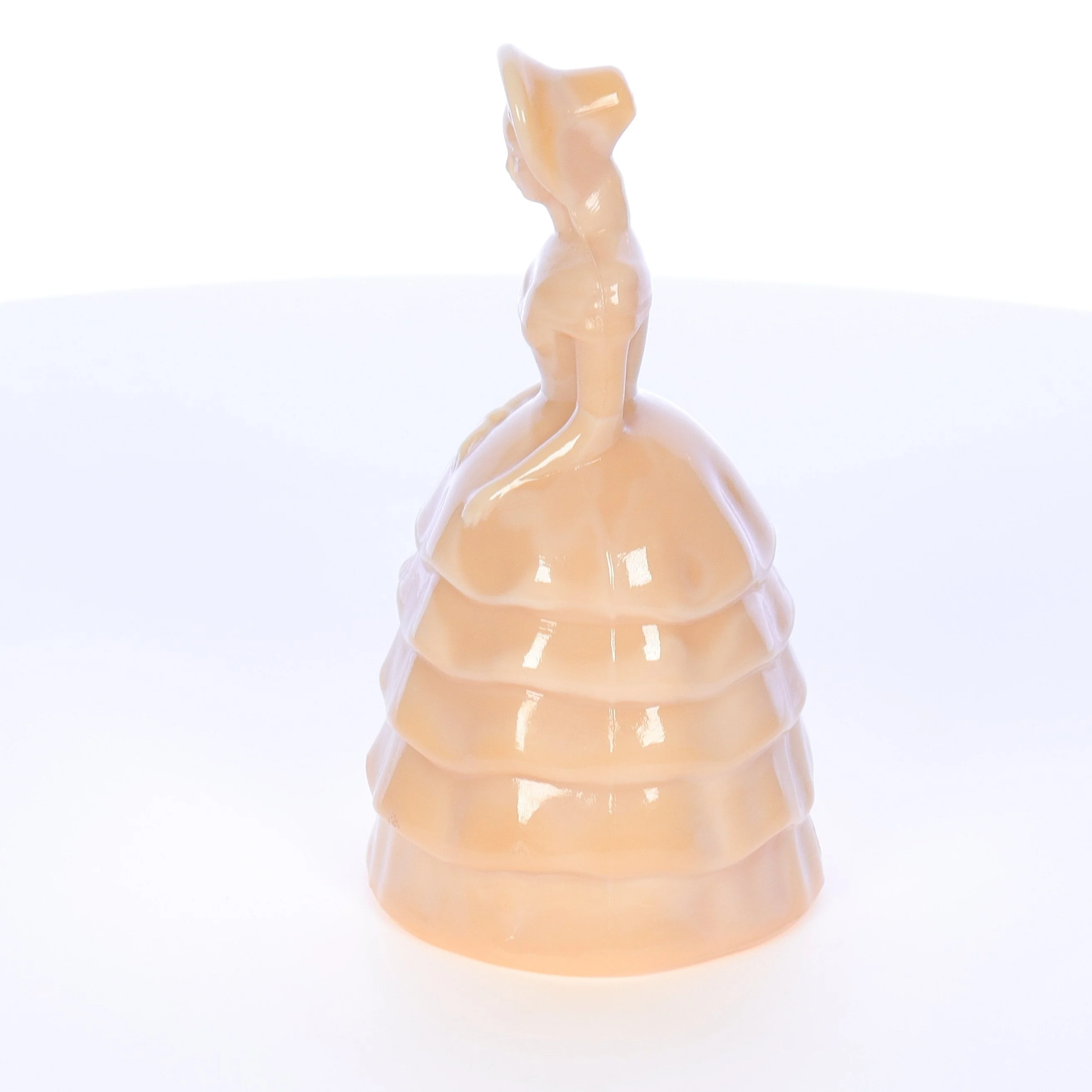 Summit Art Glass Vintage February 1982 Glass Figurine Golden Goddess #19 - Image 3