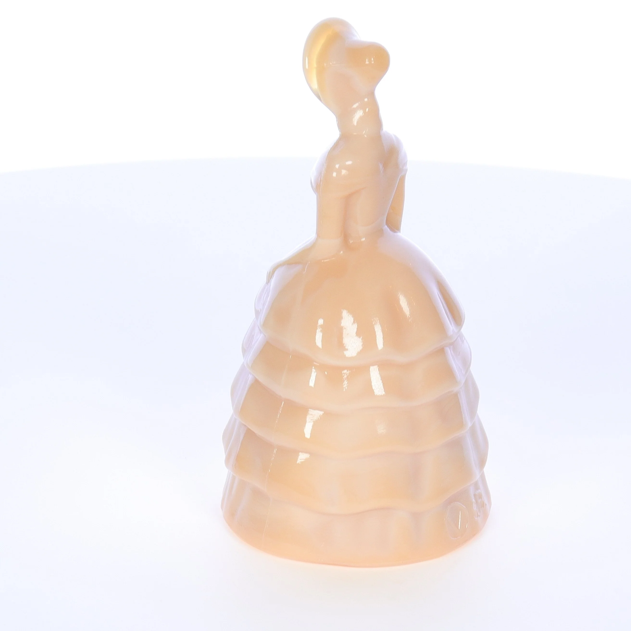 Summit Art Glass Vintage February 1982 Glass Figurine Golden Goddess #19 - Image 4