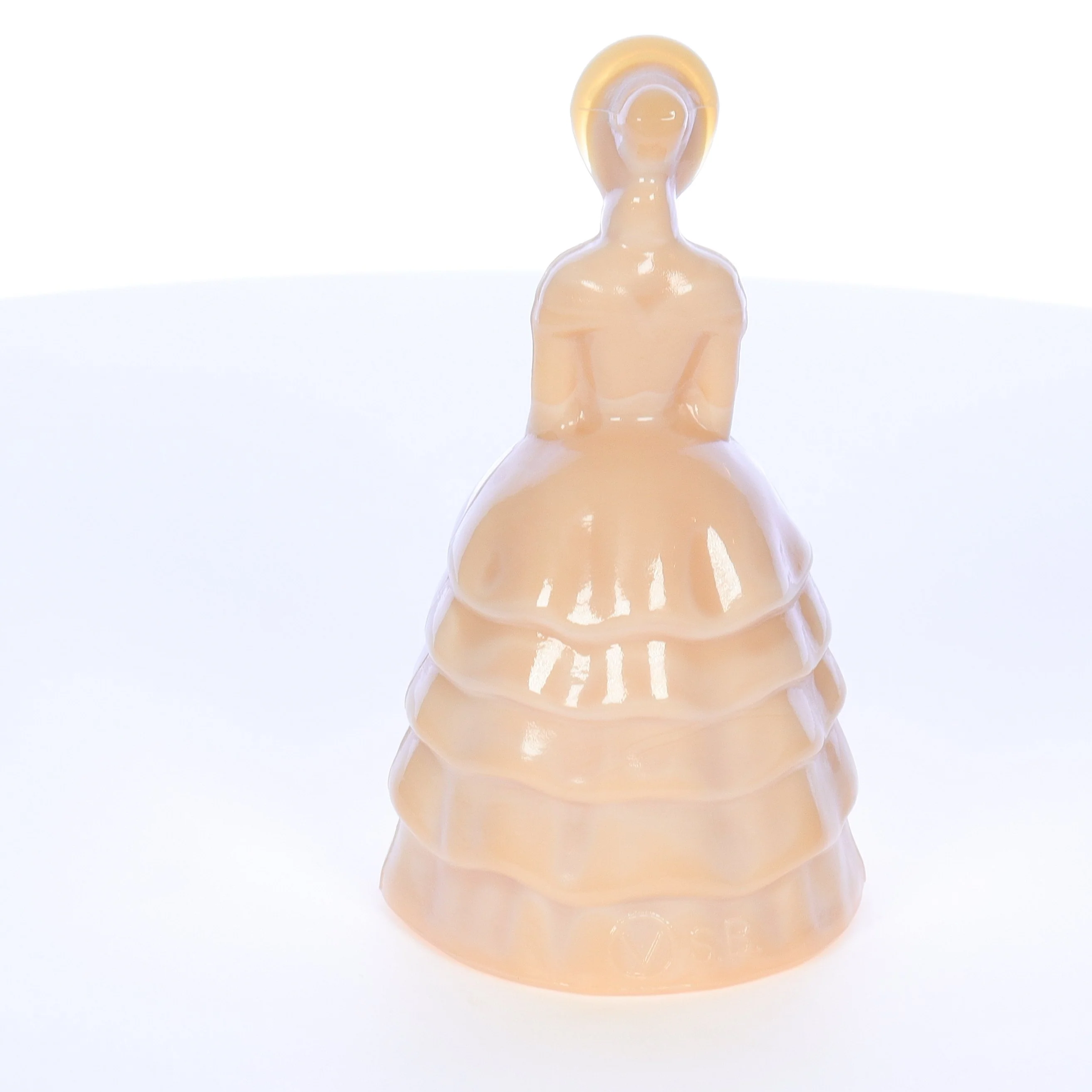 Summit Art Glass Vintage February 1982 Glass Figurine Golden Goddess #19 - Image 5