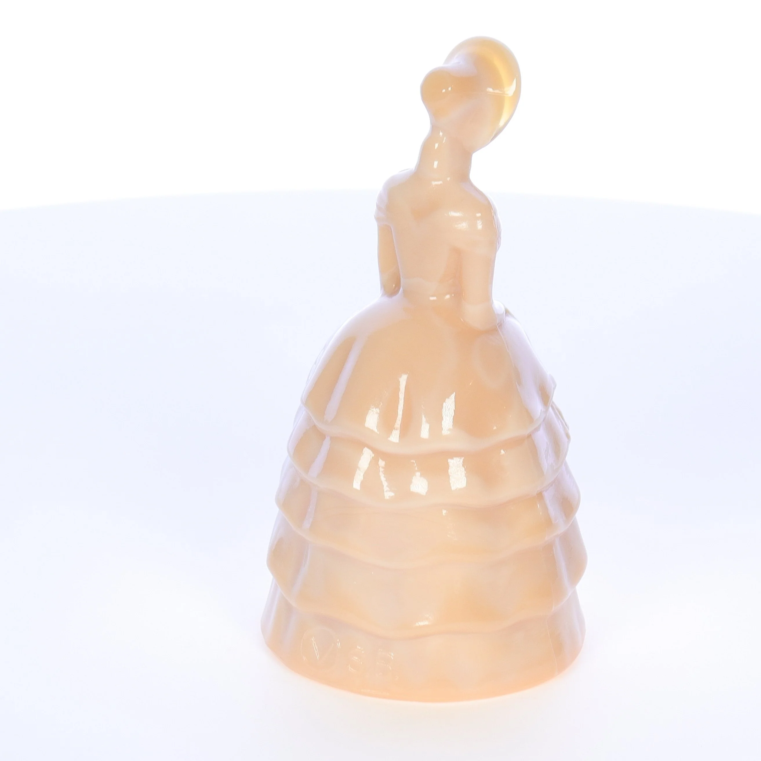 Summit Art Glass Vintage February 1982 Glass Figurine Golden Goddess #19 - Image 6