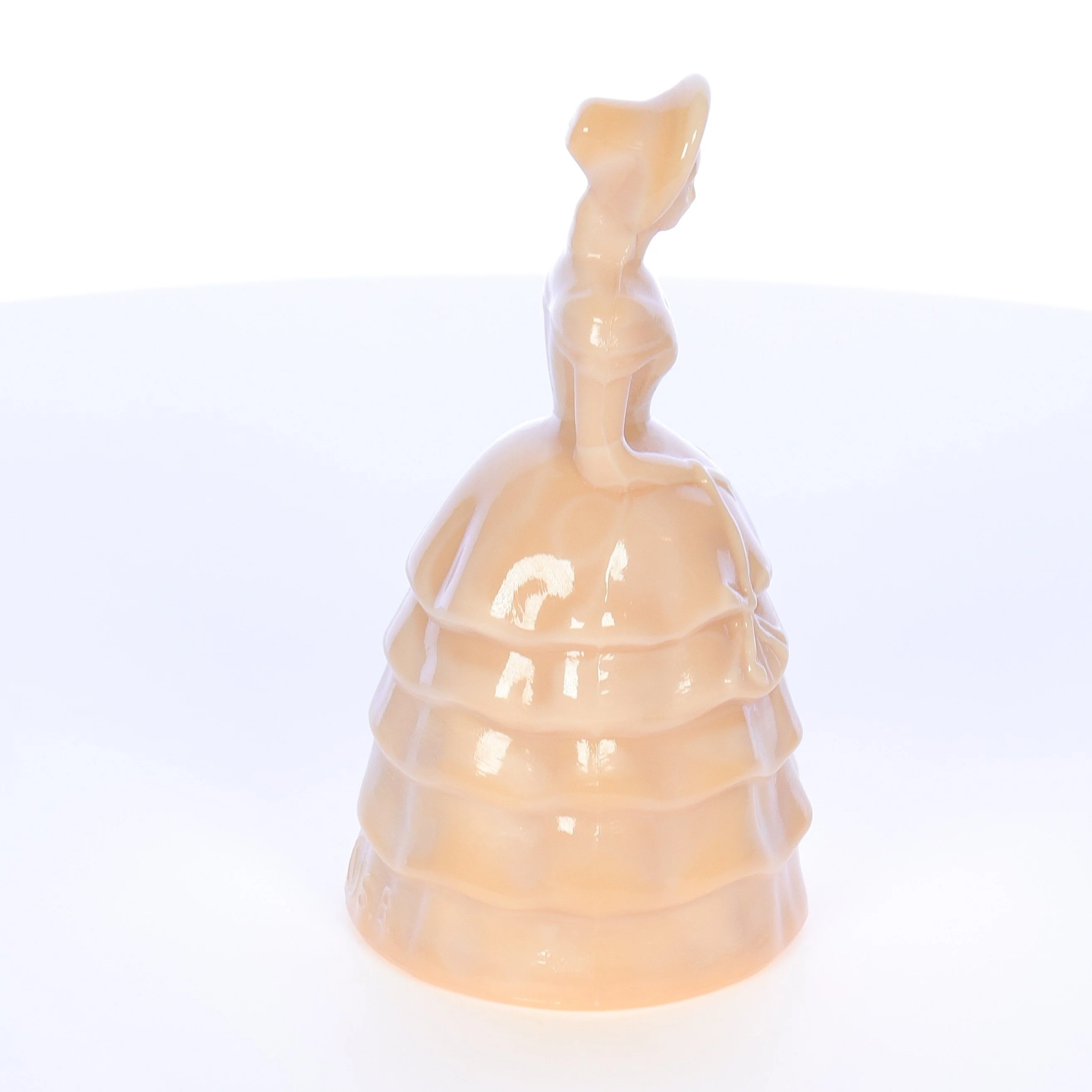 Summit Art Glass Vintage February 1982 Glass Figurine Golden Goddess #19 - Image 7