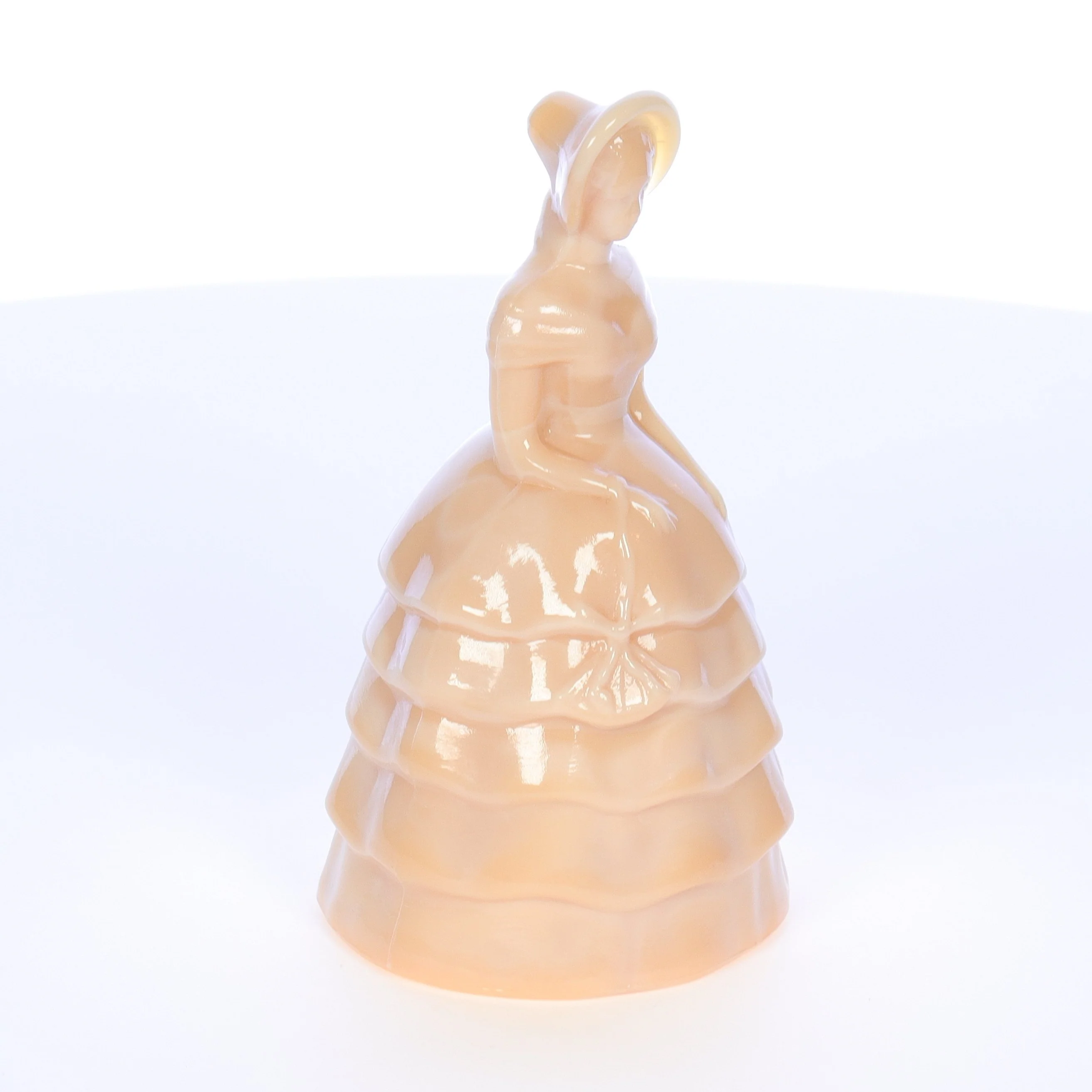 Summit Art Glass Vintage February 1982 Glass Figurine Golden Goddess #19 - Image 8