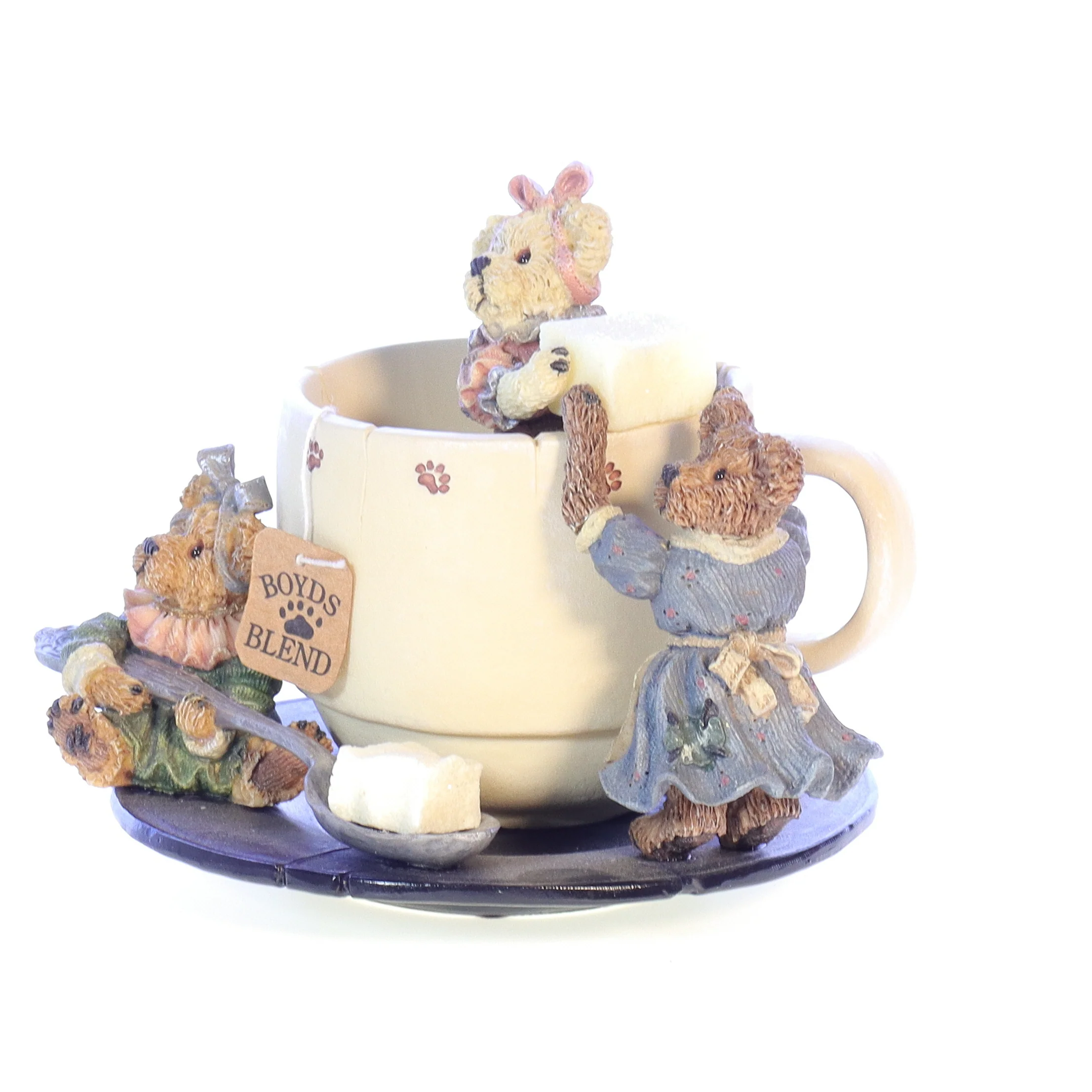 Boyds Bears Resin Figurine in Box Limited Edition Tea 02000-71 2000 3.5" - Image 2