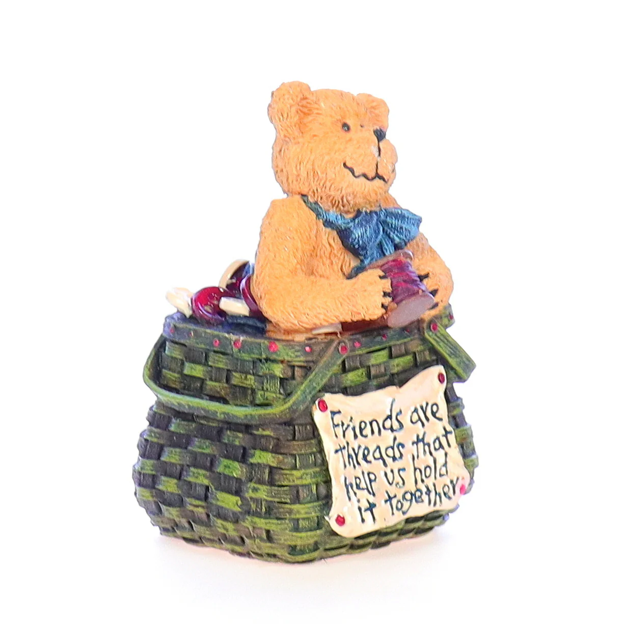 The Bearstone Collection Vintage Resin Spring Figurine 10001 Flora 2004 2.75" - Image 8