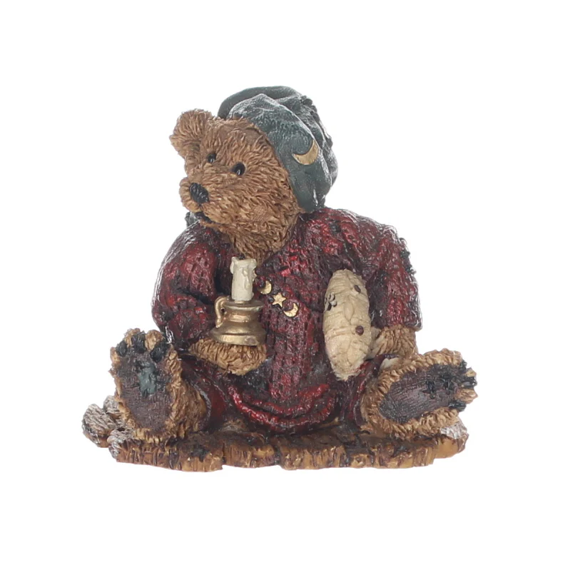 Boyds Bears Resin Figurine in Box Christmas 2002 Neville ... the Bedtime Bear 3"