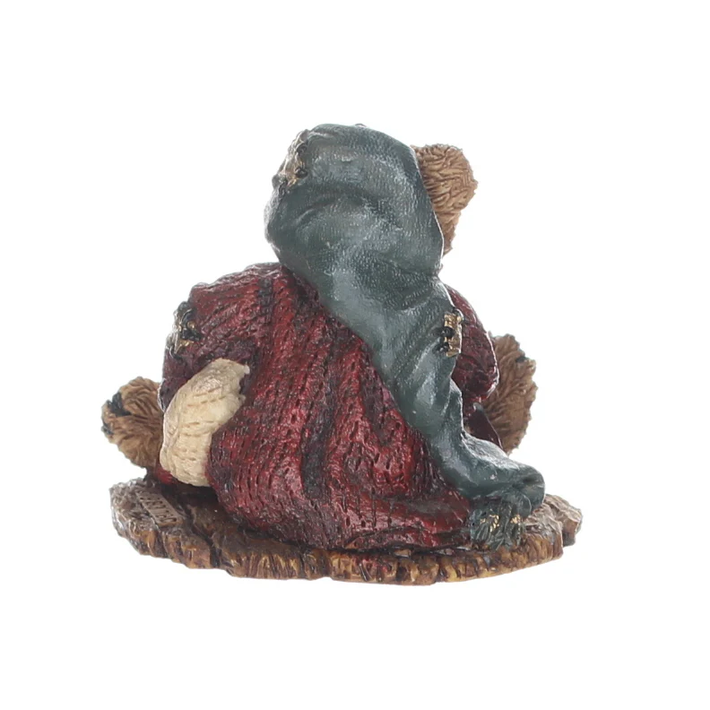 Boyds Bears Resin Figurine in Box Christmas 2002 Neville ... the Bedtime Bear 3" - Image 5