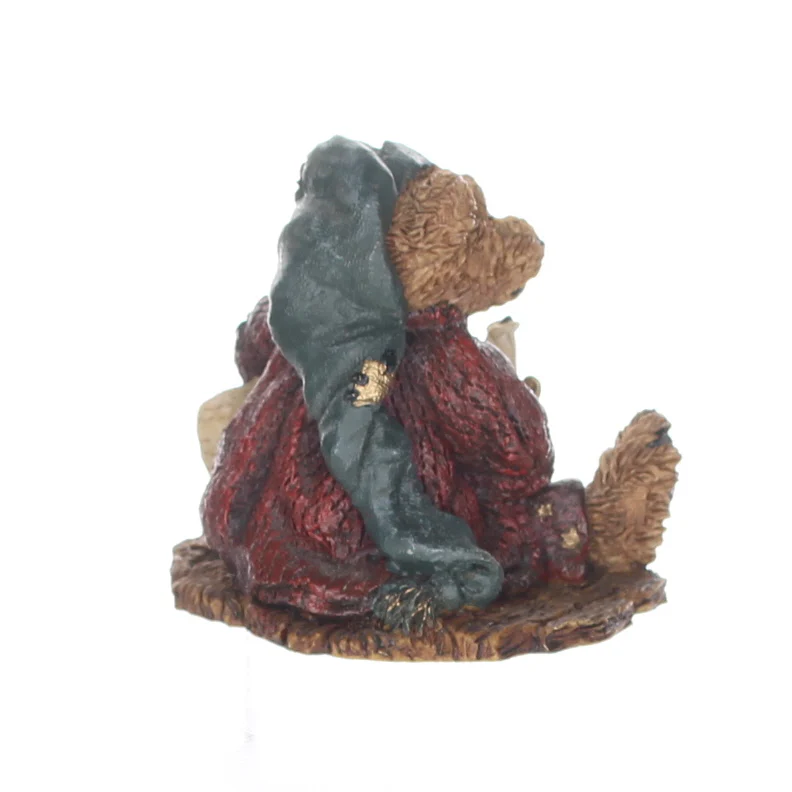 Boyds Bears Resin Figurine in Box Christmas 2002 Neville ... the Bedtime Bear 3" - Image 6