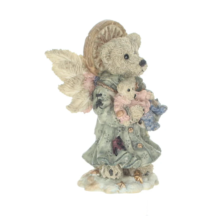 Boyds Bears Resin Figurine in Box Christmas 22286 Zoe ... the Angel of Life 1997 - Image 8