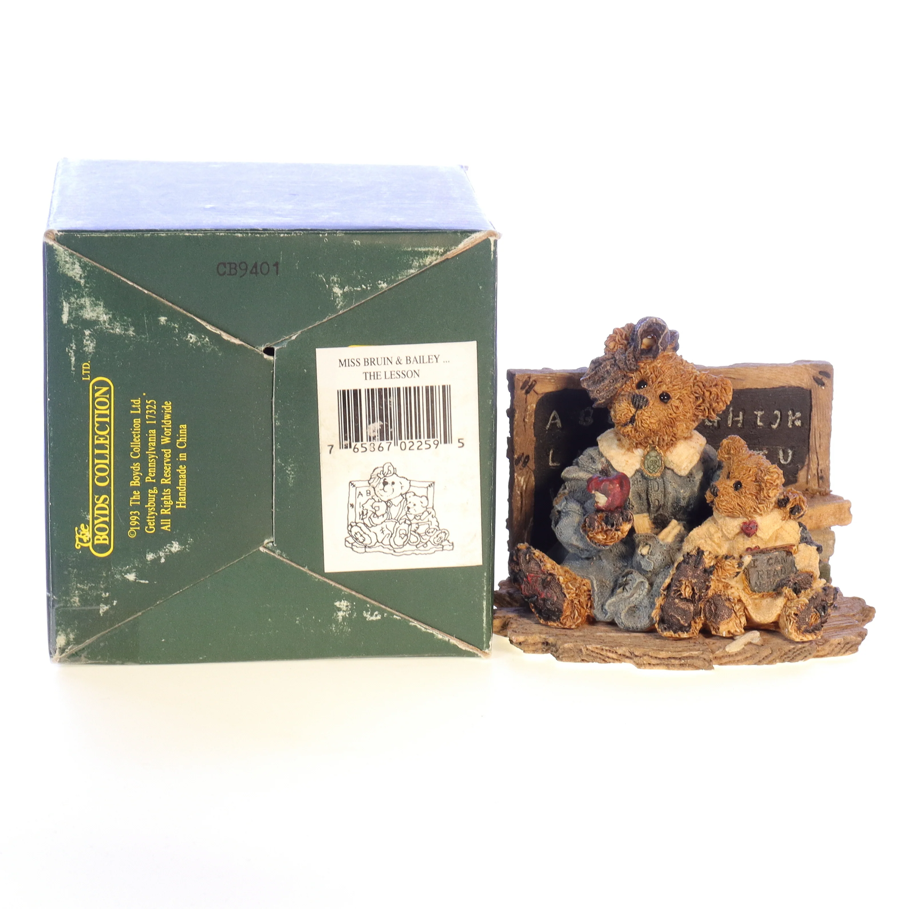 Boyds Bears Resin Figurine in Box Teacher 2259 1994 3.5" - Image 9