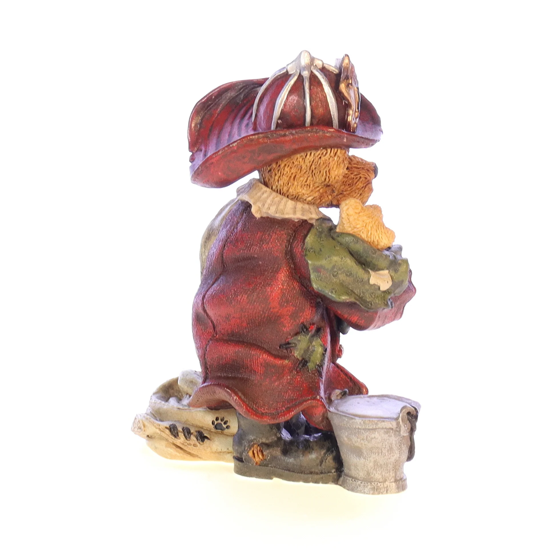 Boyds Bears Resin Figurine in Box Fireman 2280 Elliot ... The Hero 1996 4.75" - Image 6