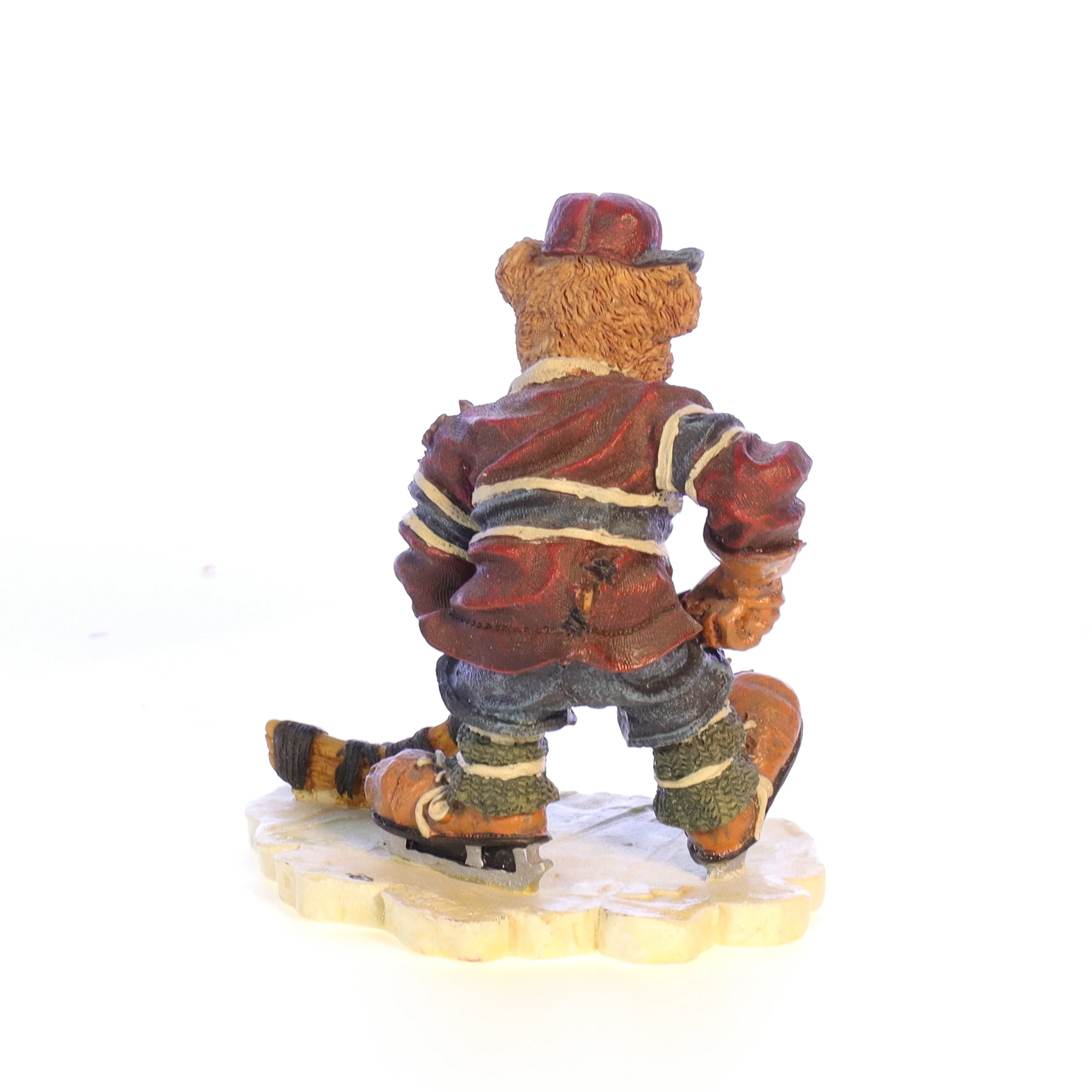 Boyds Bears Resin Figurine in Box Hockey 228305 Puck ... Slapshot 1997 4.25" - Image 6