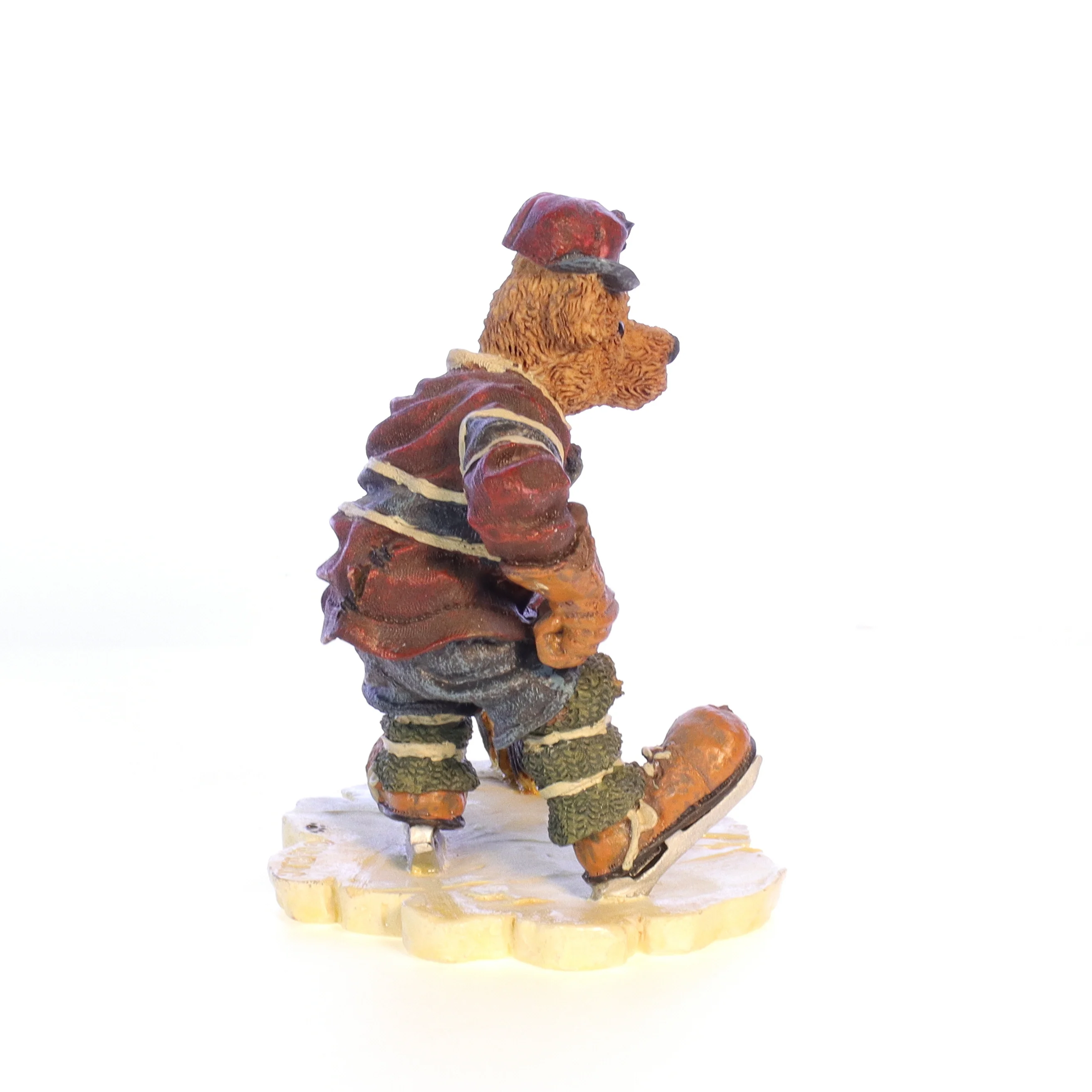 Boyds Bears Resin Figurine in Box Hockey 228305 Puck ... Slapshot 1997 4.25" - Image 7