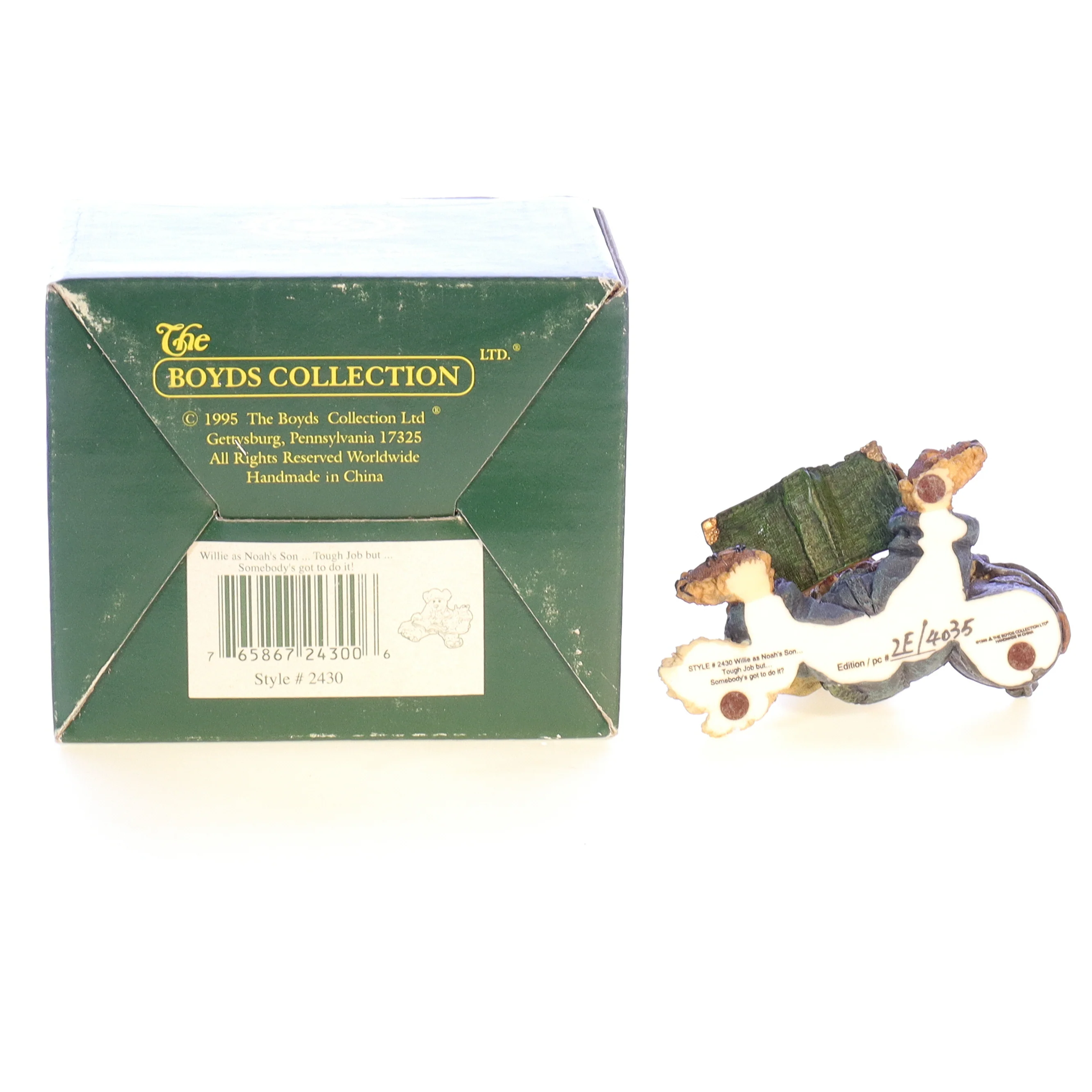Boyds Bears Resin Figurine in Box Noah's Ark 2430 1999 2" - Image 10